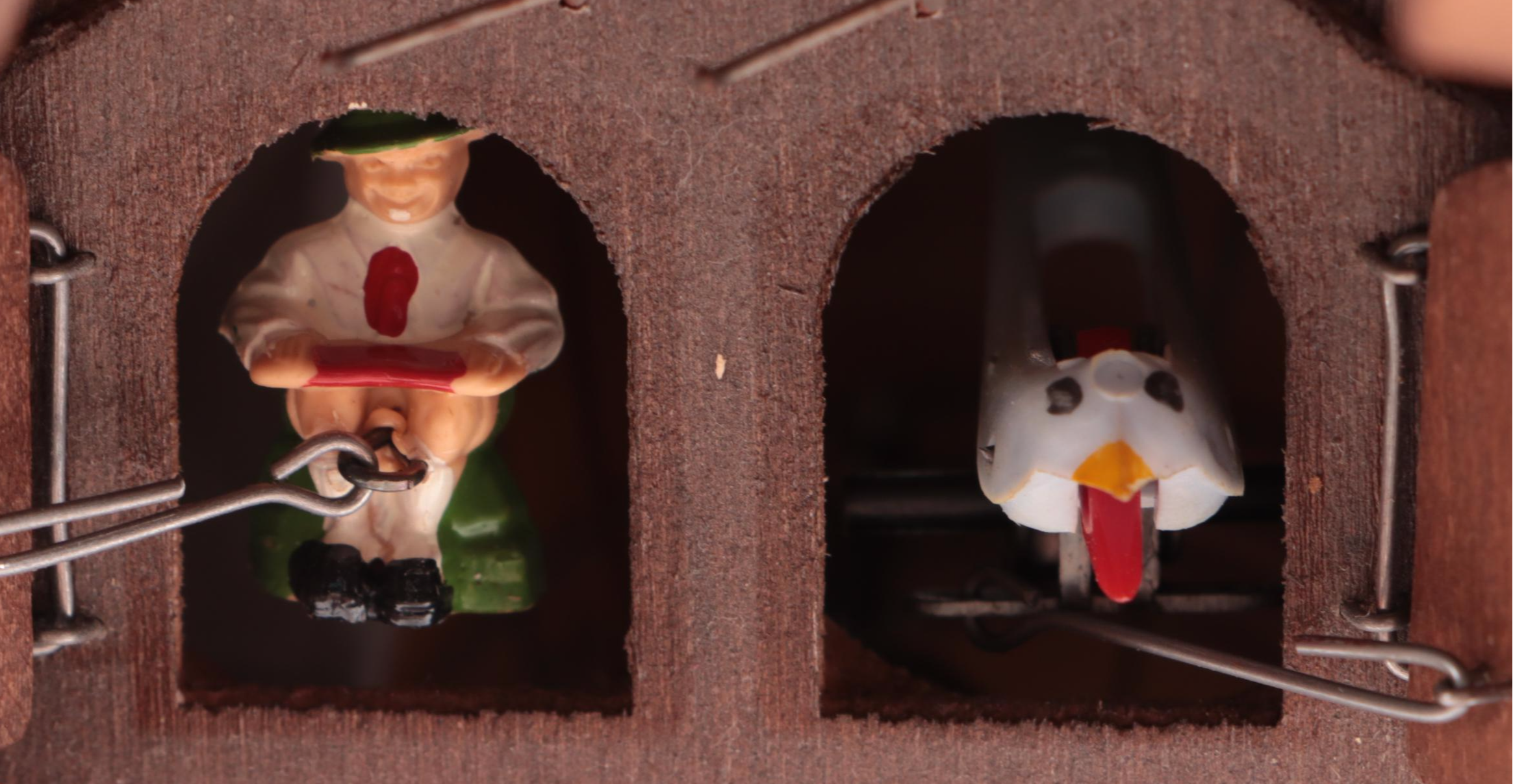 Carved Wood Cuckoo Clock