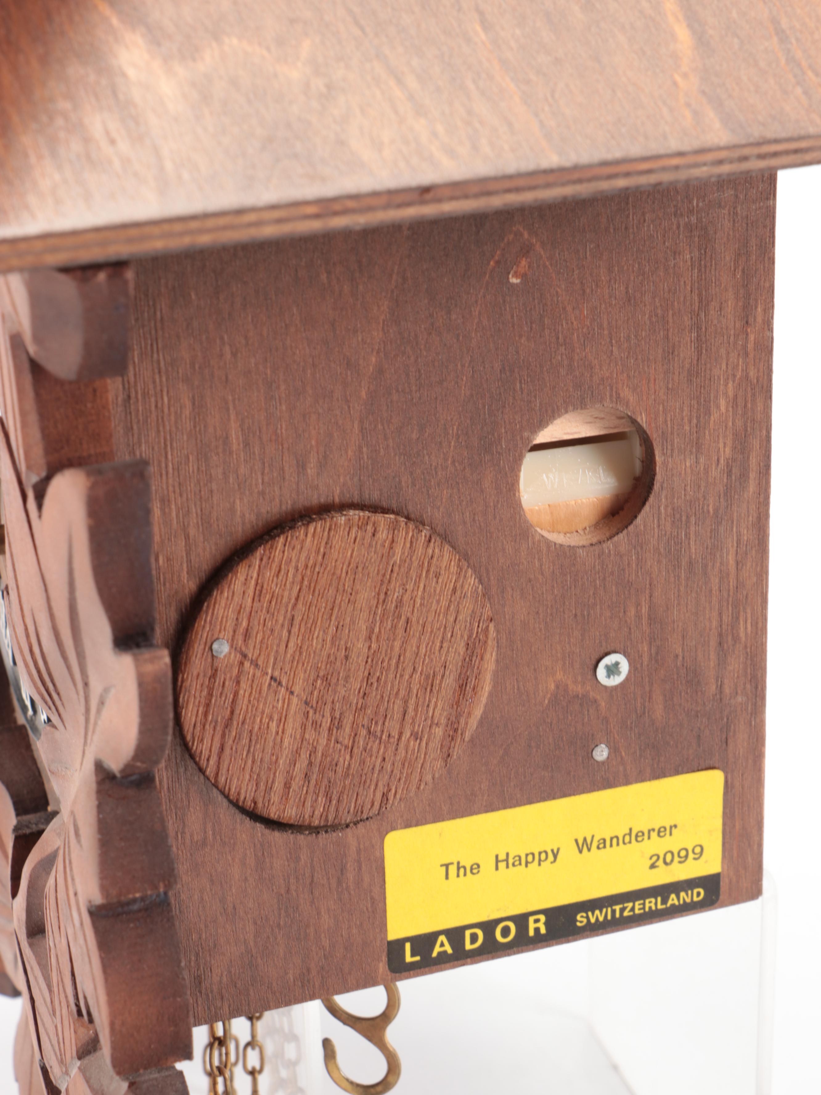 Carved Wood Cuckoo Clock