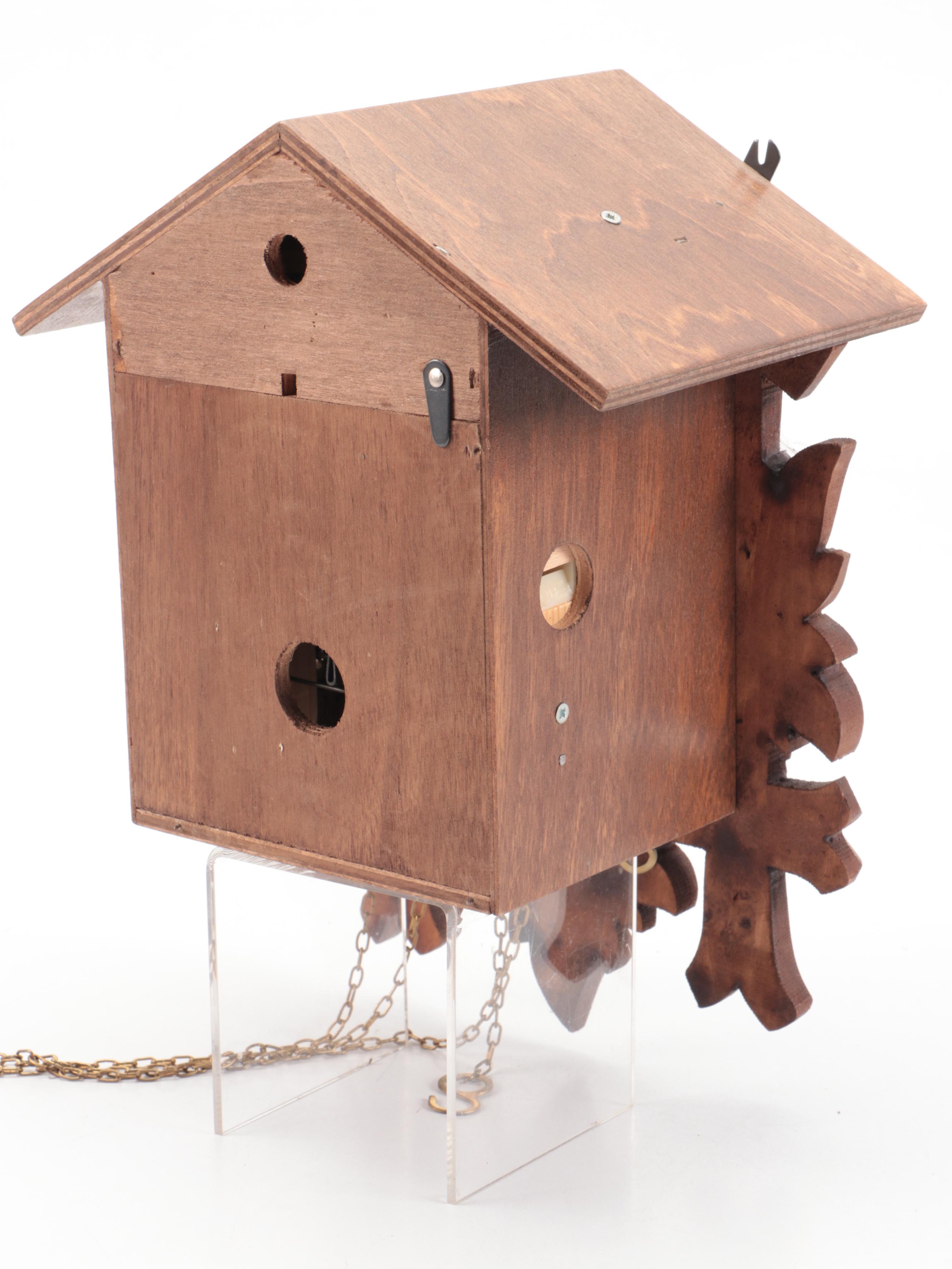 Carved Wood Cuckoo Clock