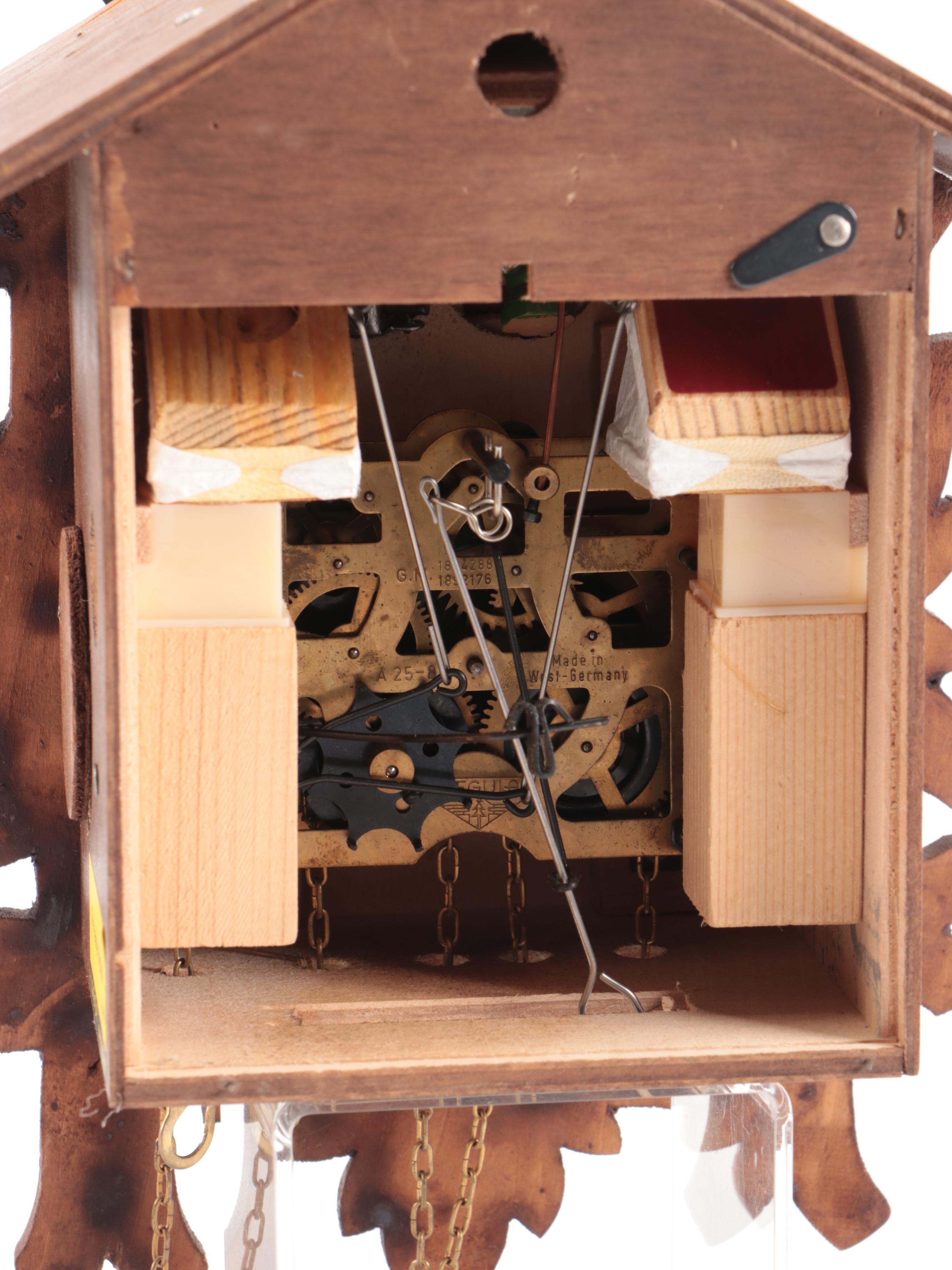 Carved Wood Cuckoo Clock