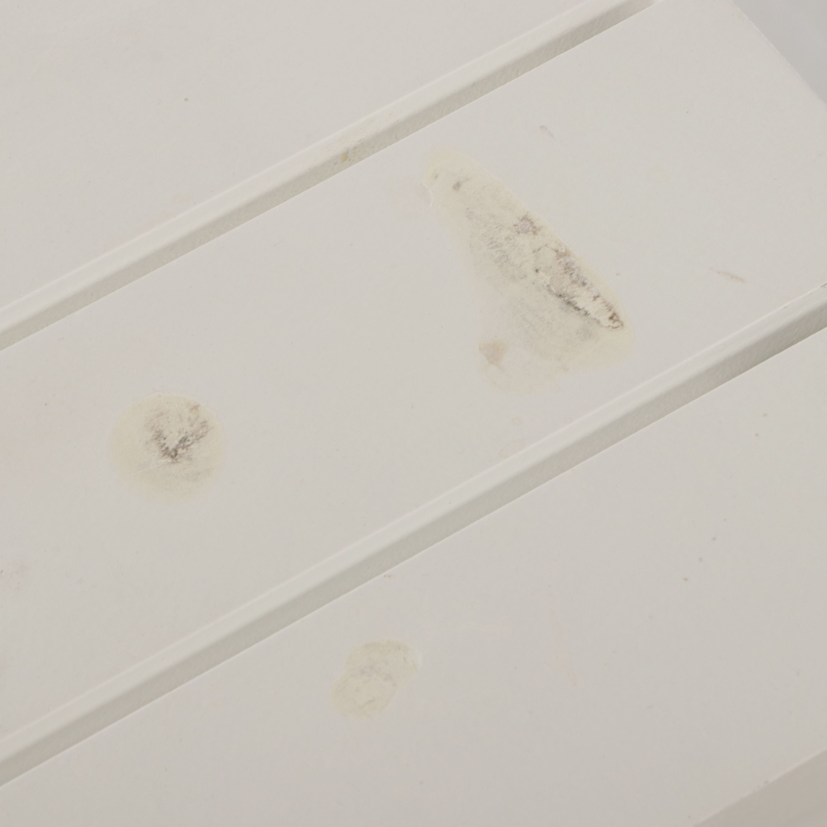 White-Painted Wood Armchair, Settee & Side Table