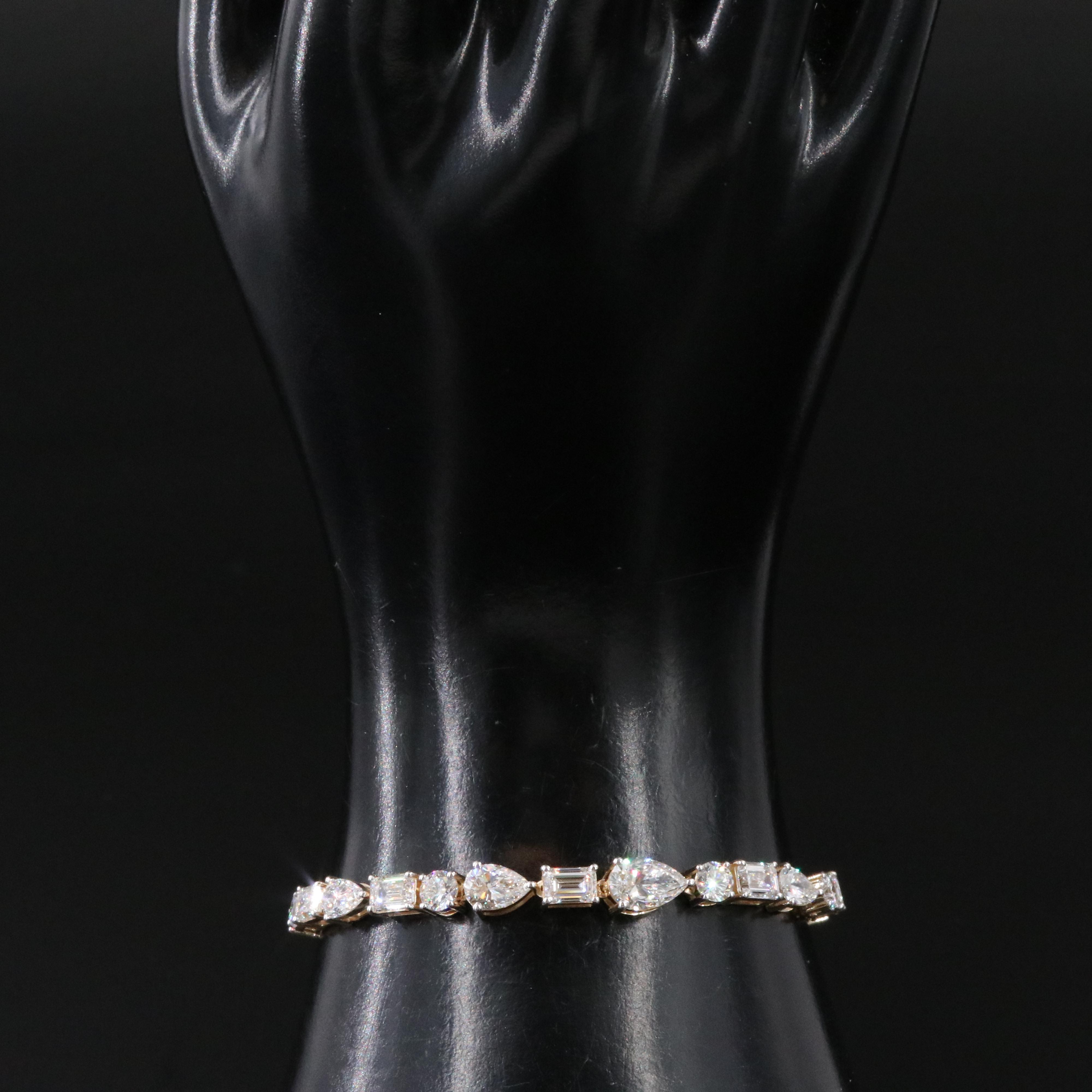 14K 10.40 CTW Lab Grown Diamond Bracelet