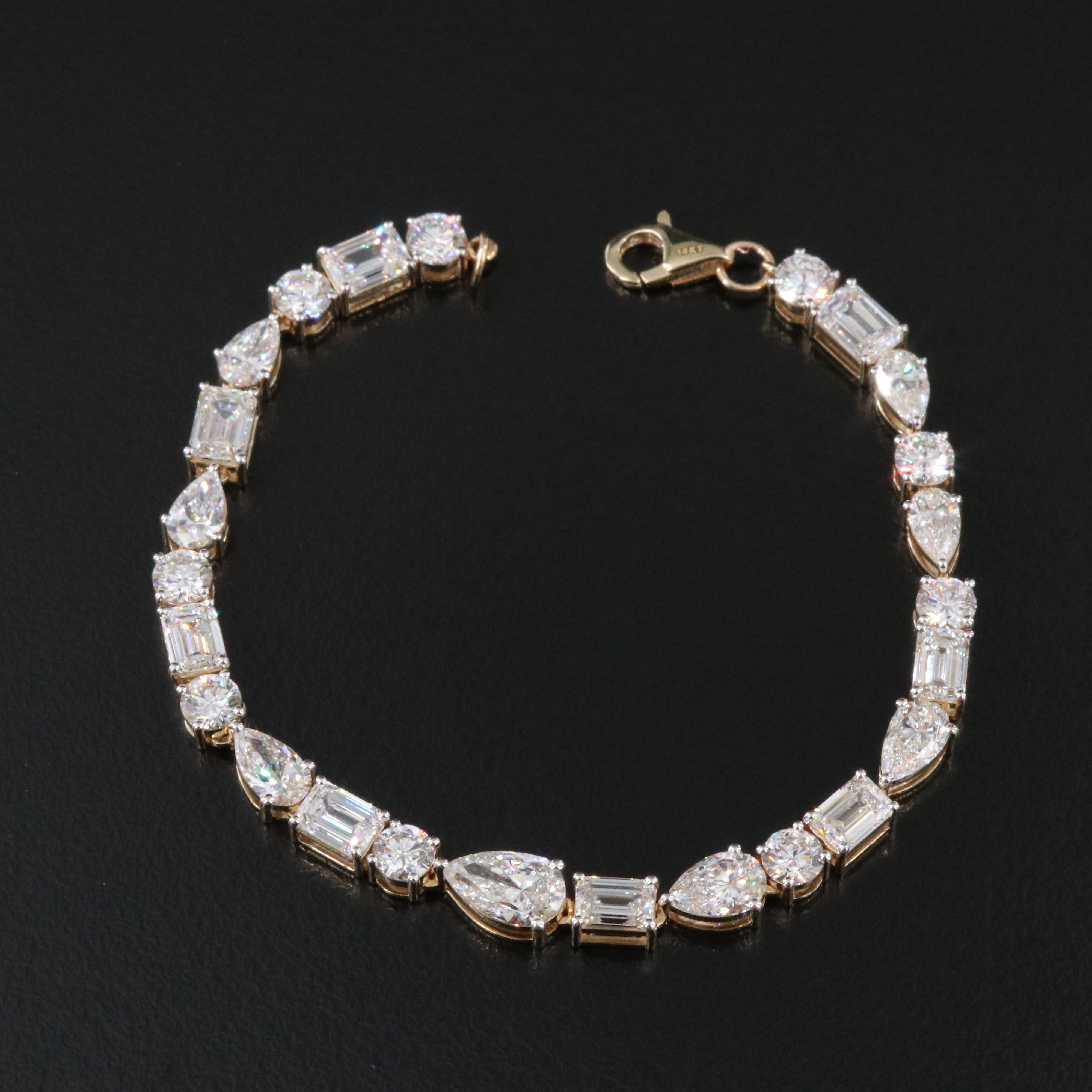 14K 10.40 CTW Lab Grown Diamond Bracelet