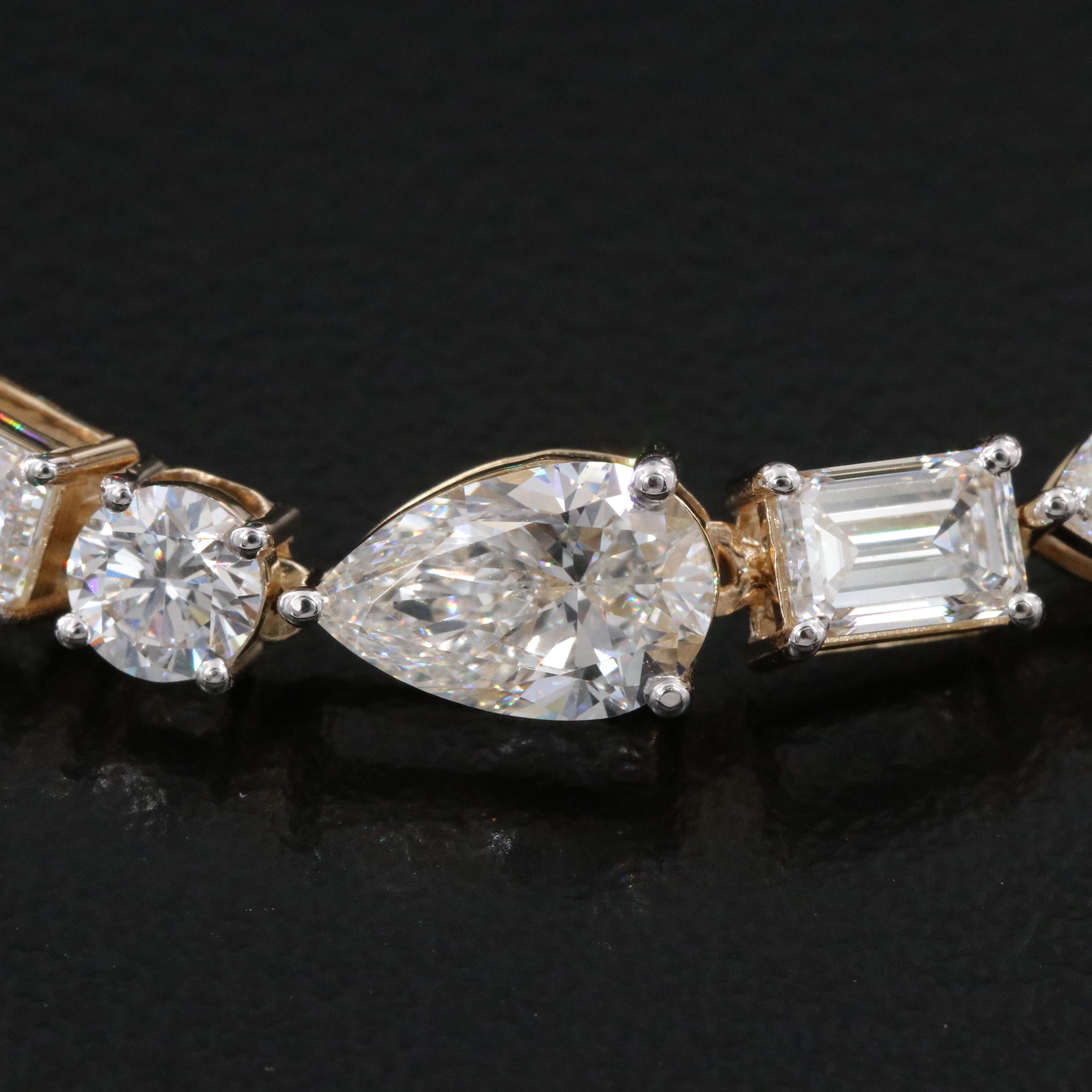 14K 10.40 CTW Lab Grown Diamond Bracelet