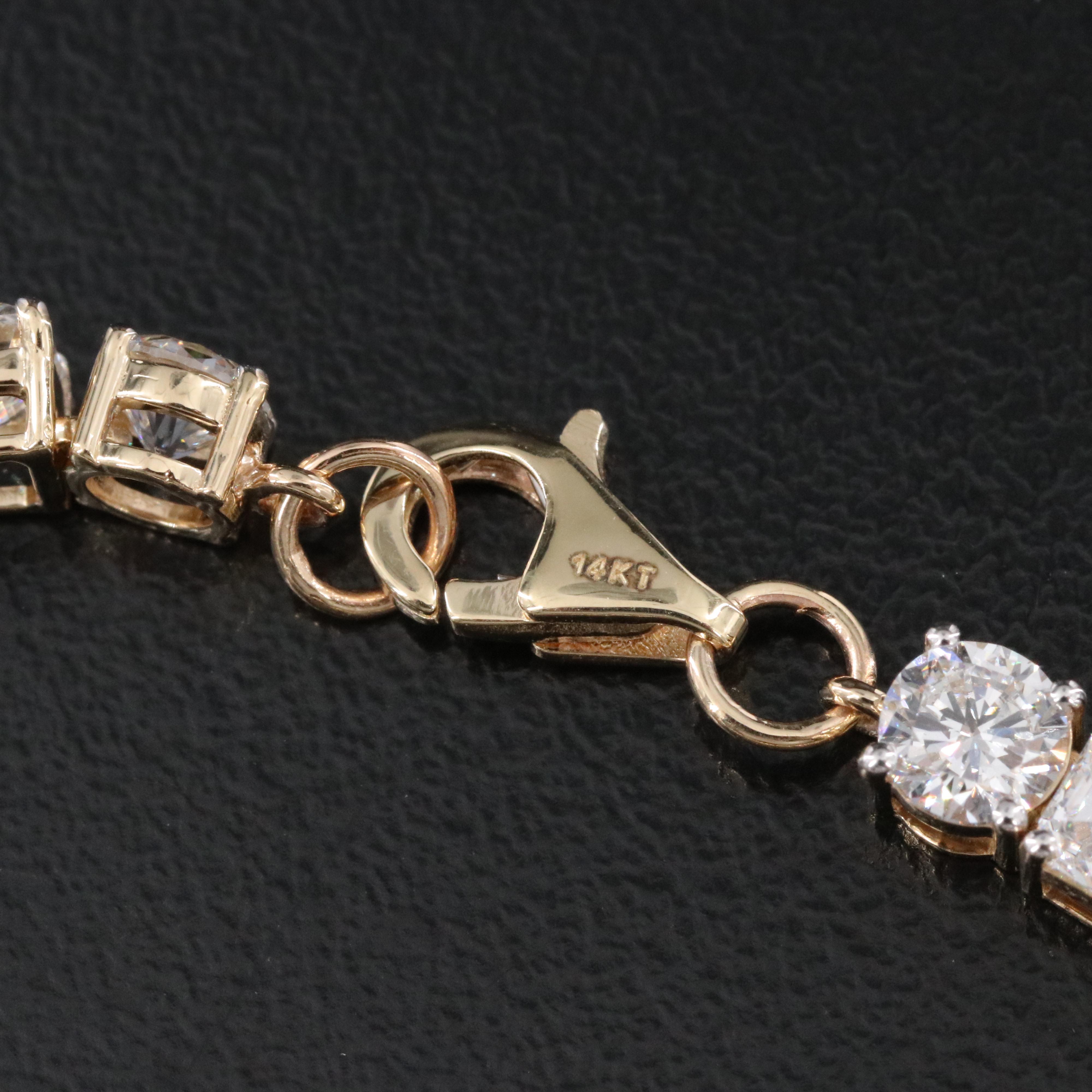 14K 10.40 CTW Lab Grown Diamond Bracelet