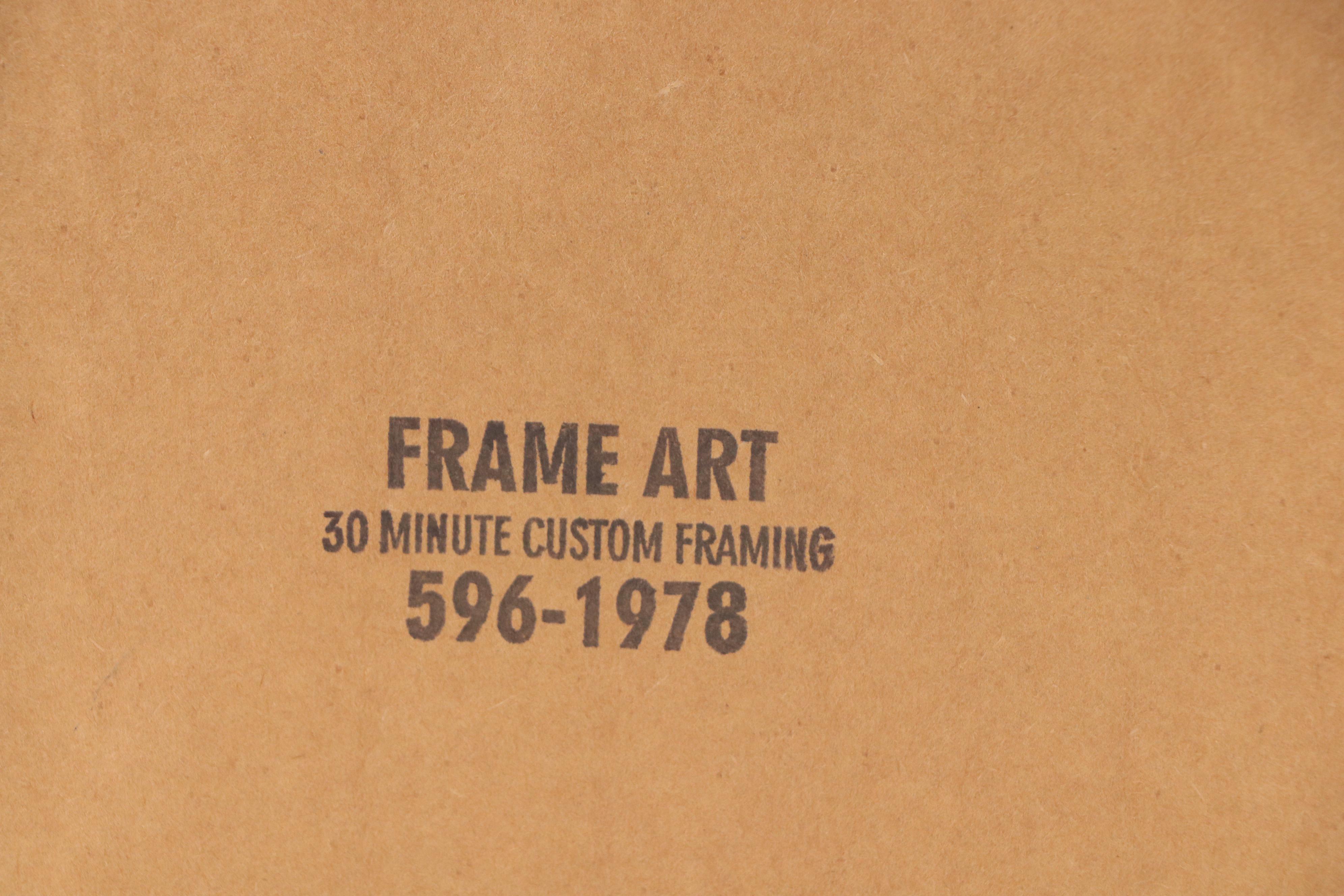 Pop Art Style Airbrush Painting with House in Sunset Landscape, 2007