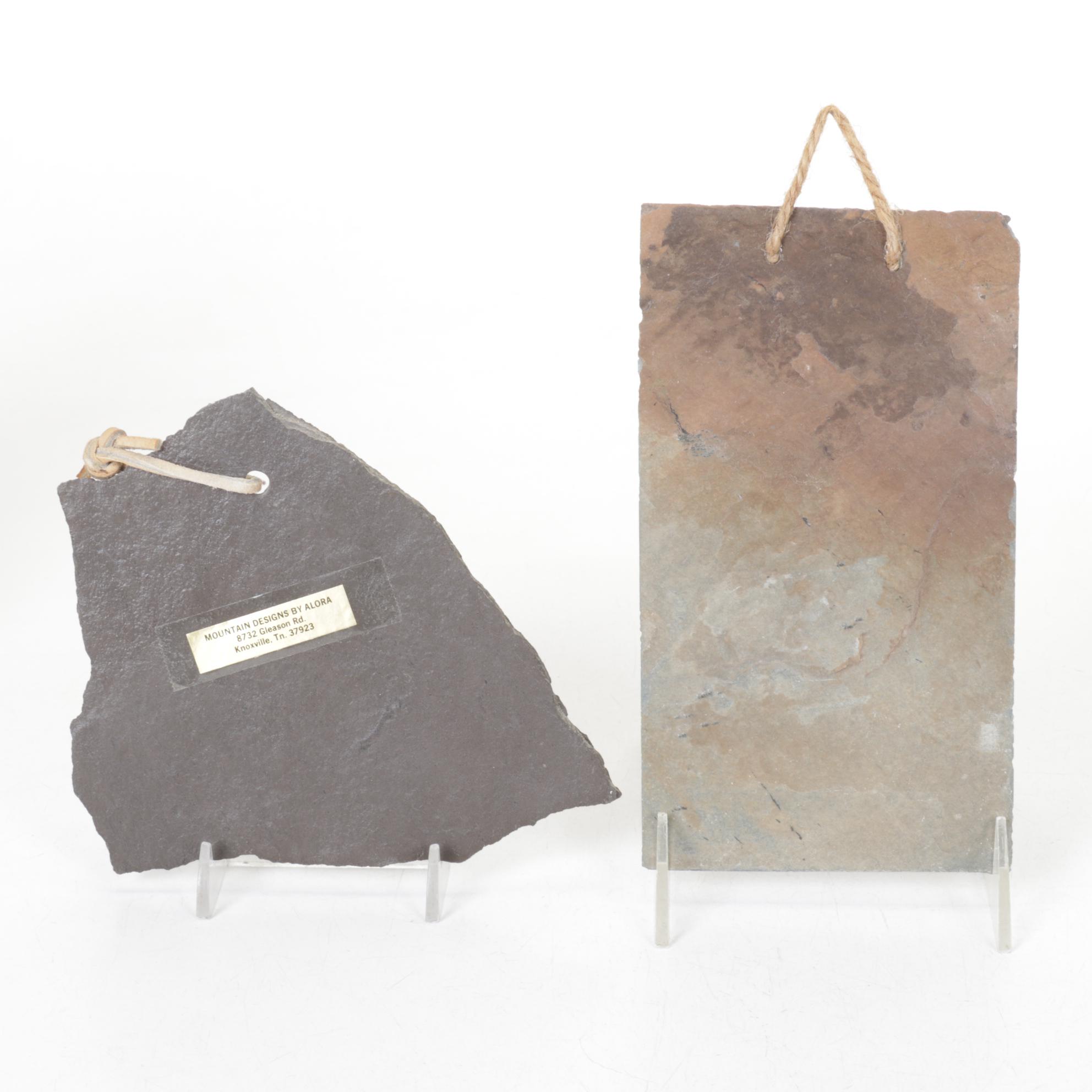 Hand-Crafted Stone Slab Outhouse Paints & Other Decor