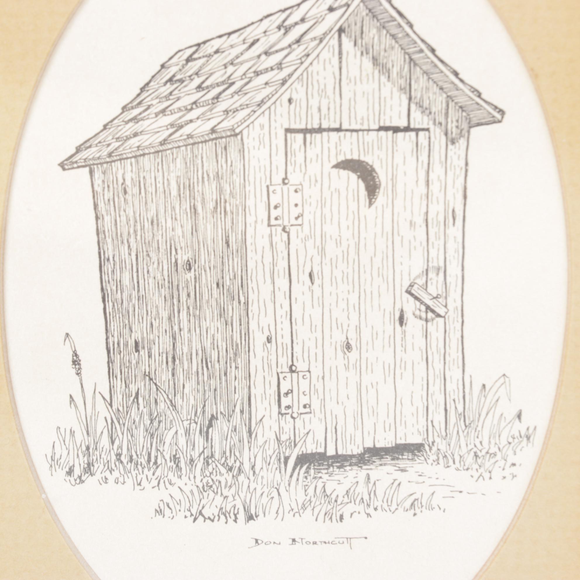 Hand-Crafted Stone Slab Outhouse Paints & Other Decor