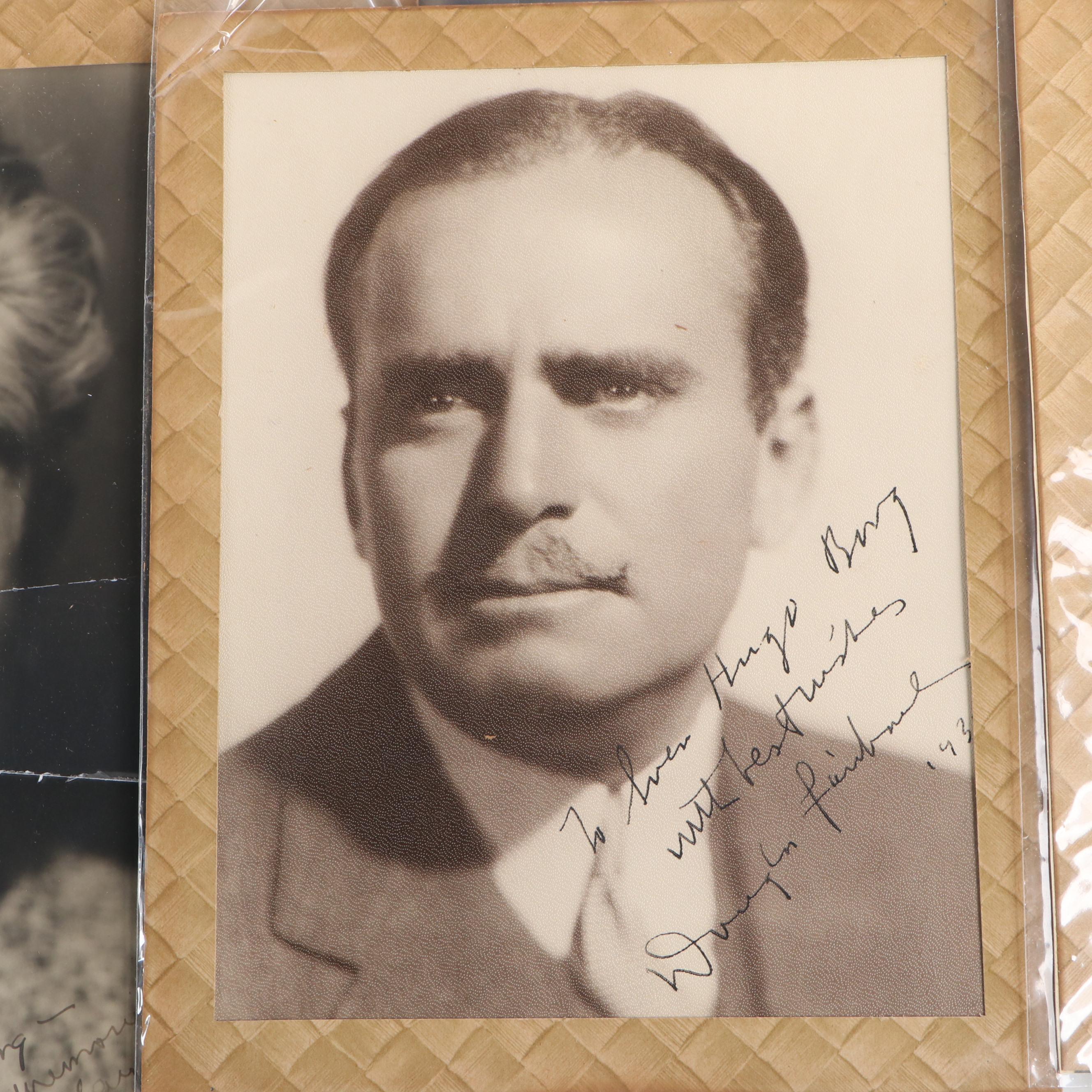 Douglas Fairbanks, Mary Pickford and Other Actor Signed Photographs
