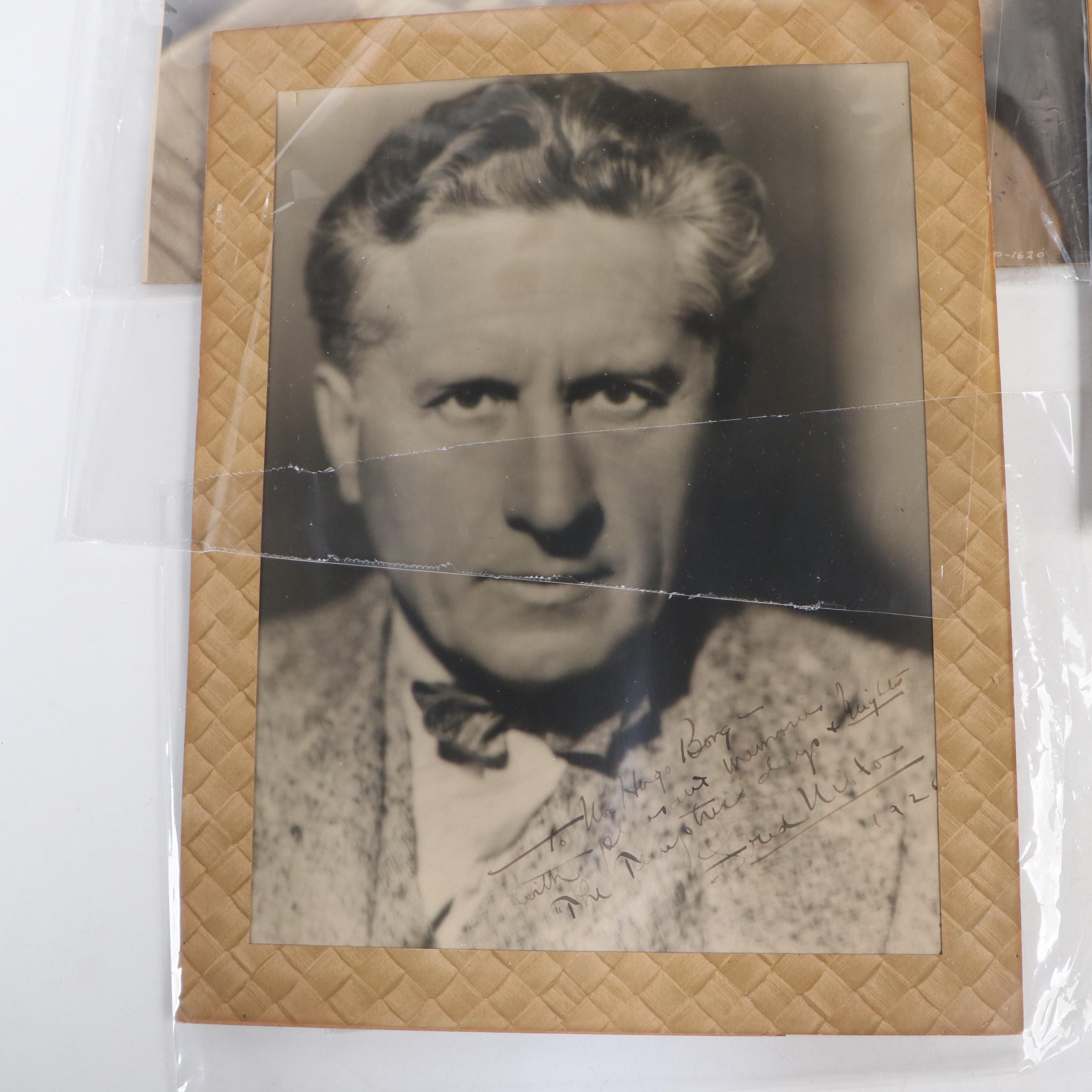 Douglas Fairbanks, Mary Pickford and Other Actor Signed Photographs