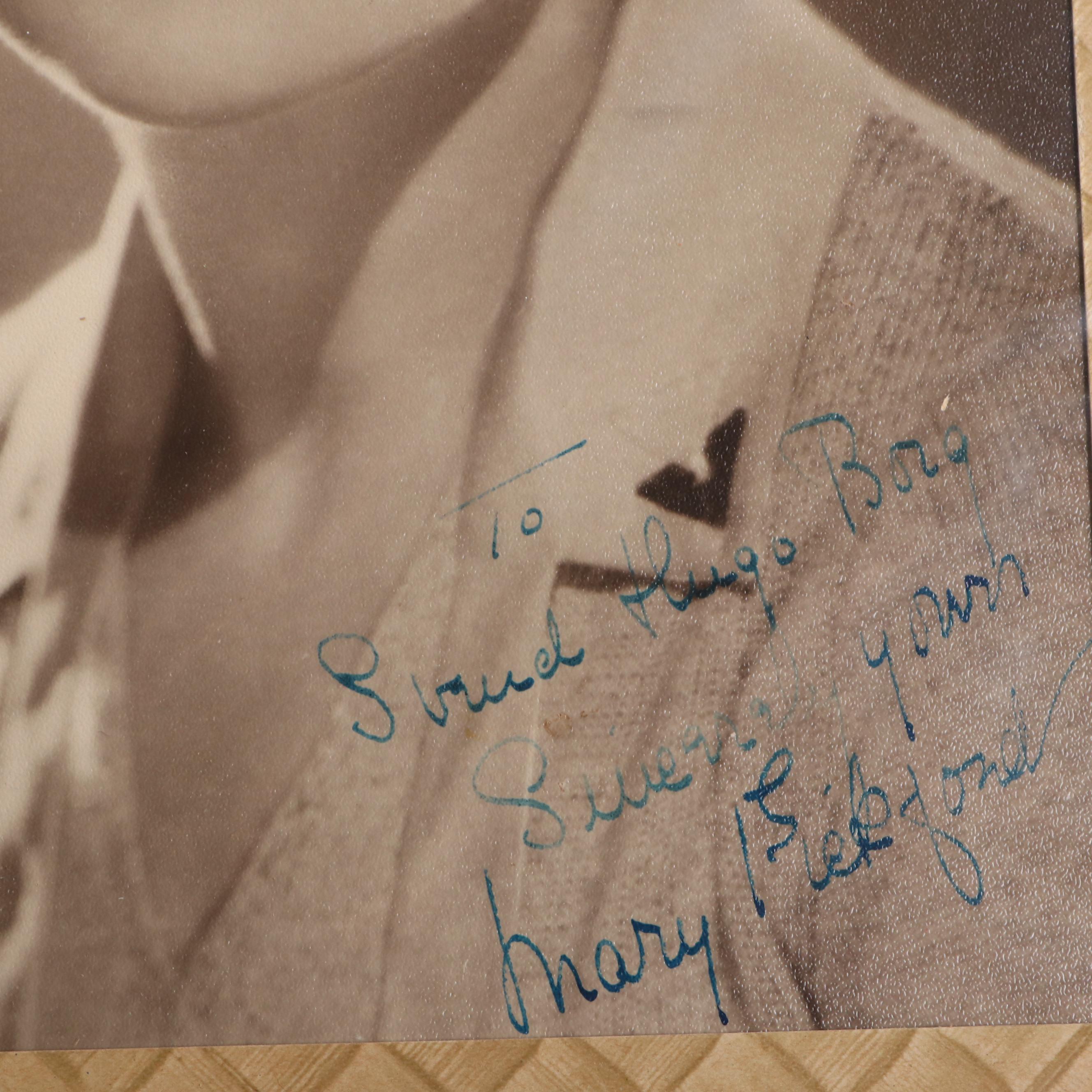 Douglas Fairbanks, Mary Pickford and Other Actor Signed Photographs