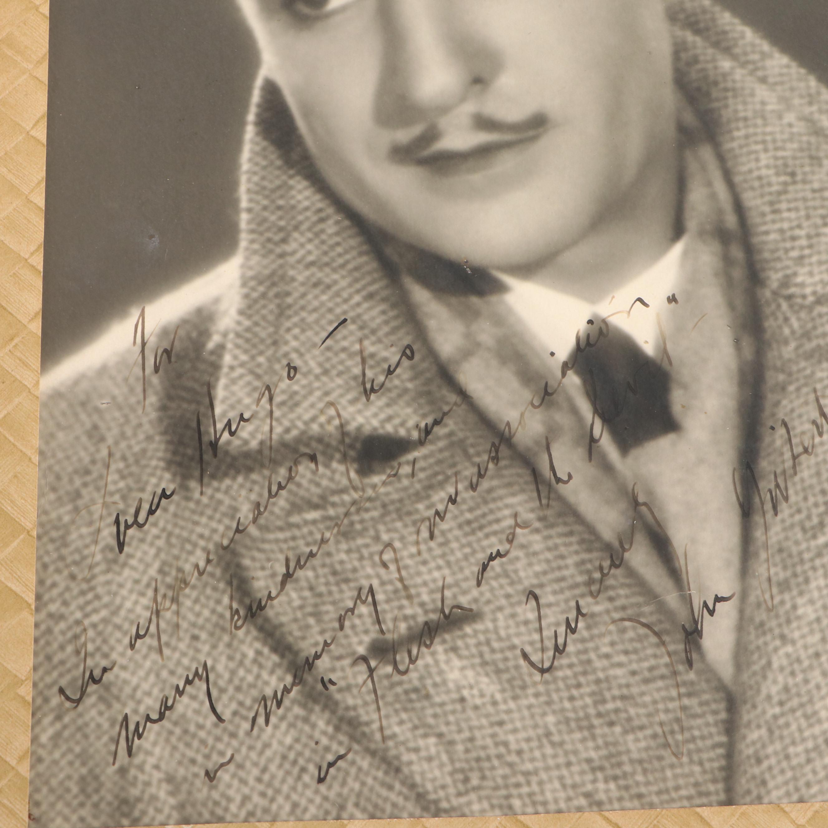Douglas Fairbanks, Mary Pickford and Other Actor Signed Photographs