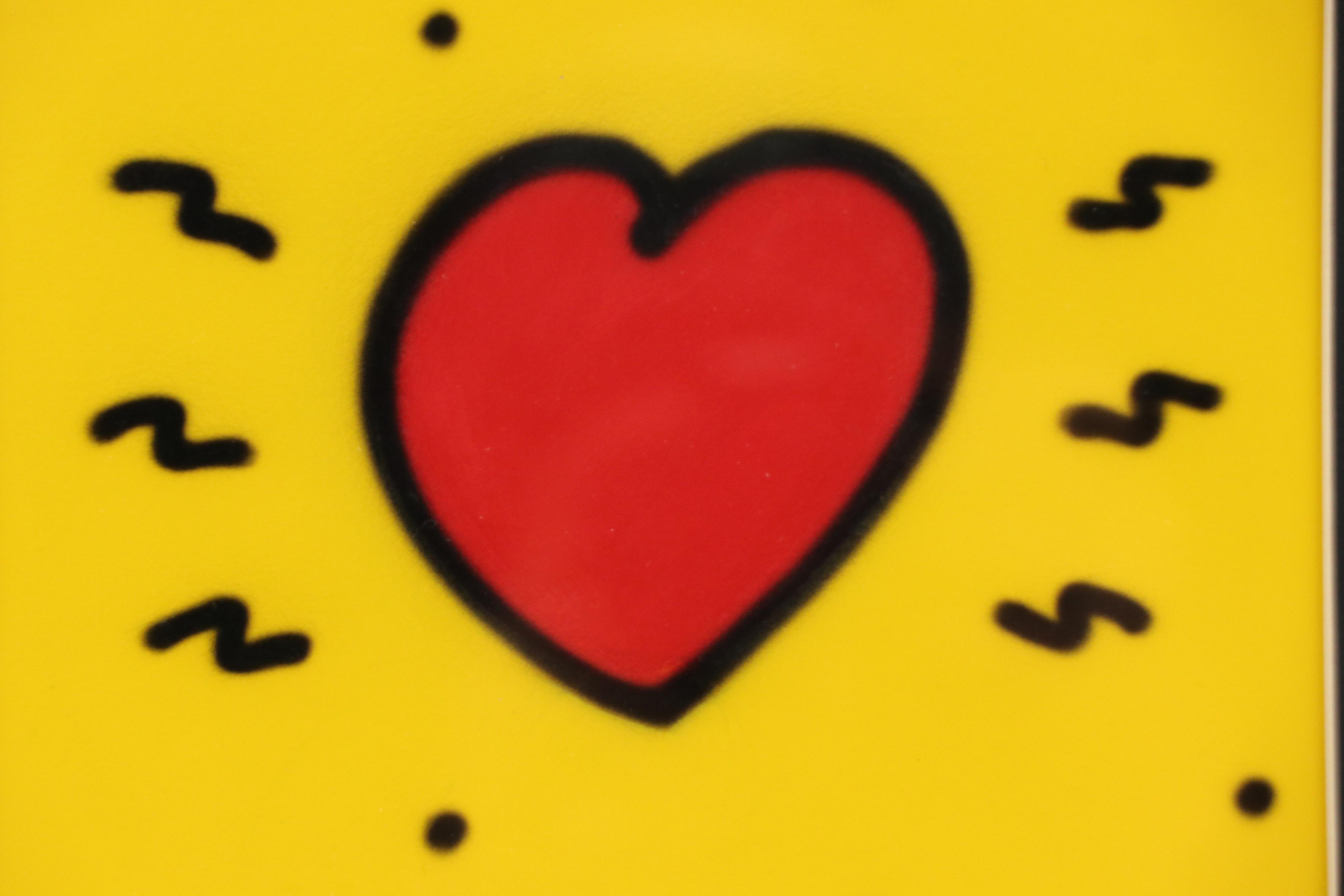 Pop Art Style Airbrush Painting with Heart, 2007