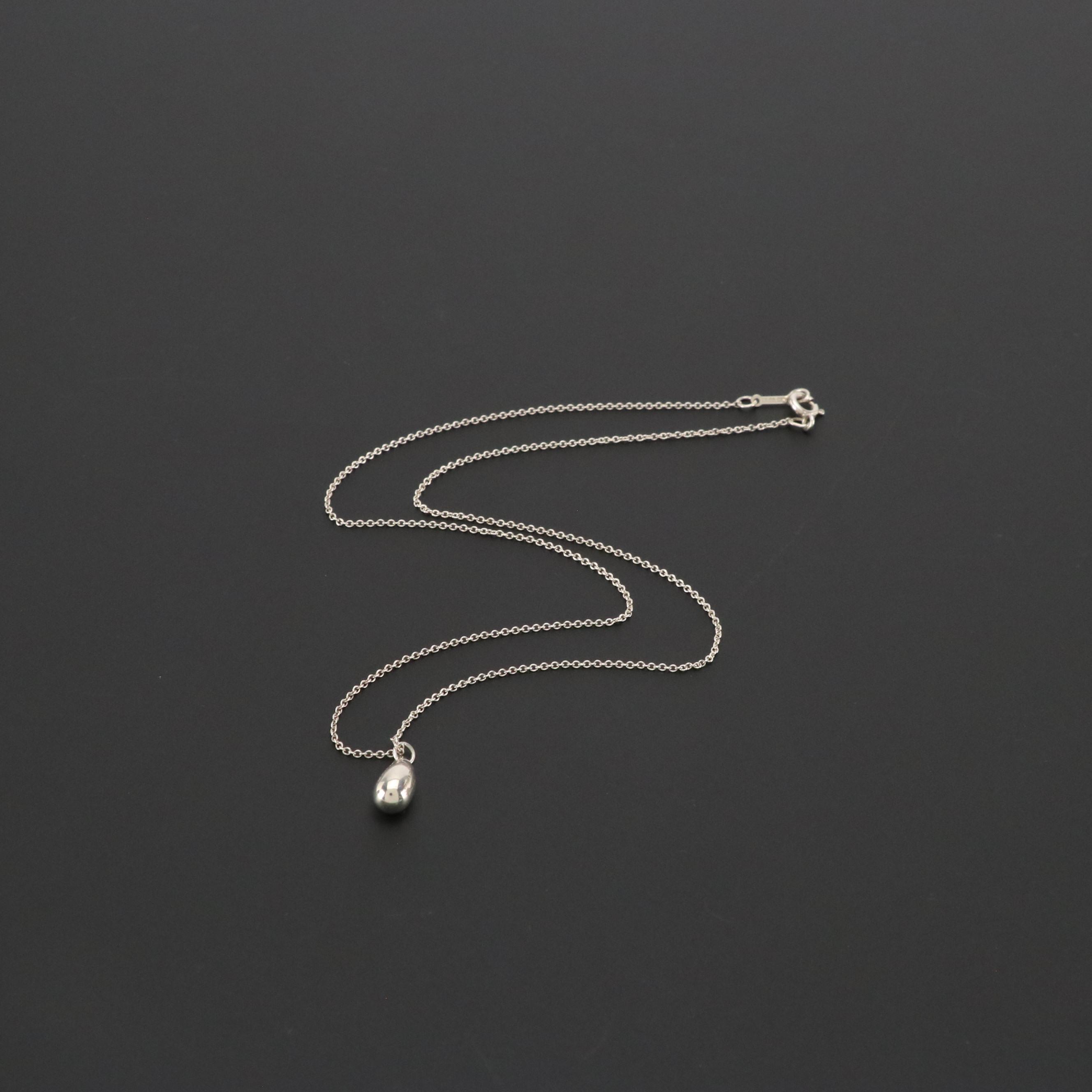 Elsa Peretti for Tiffany & Co. Sterling Teardrop Necklace in Box