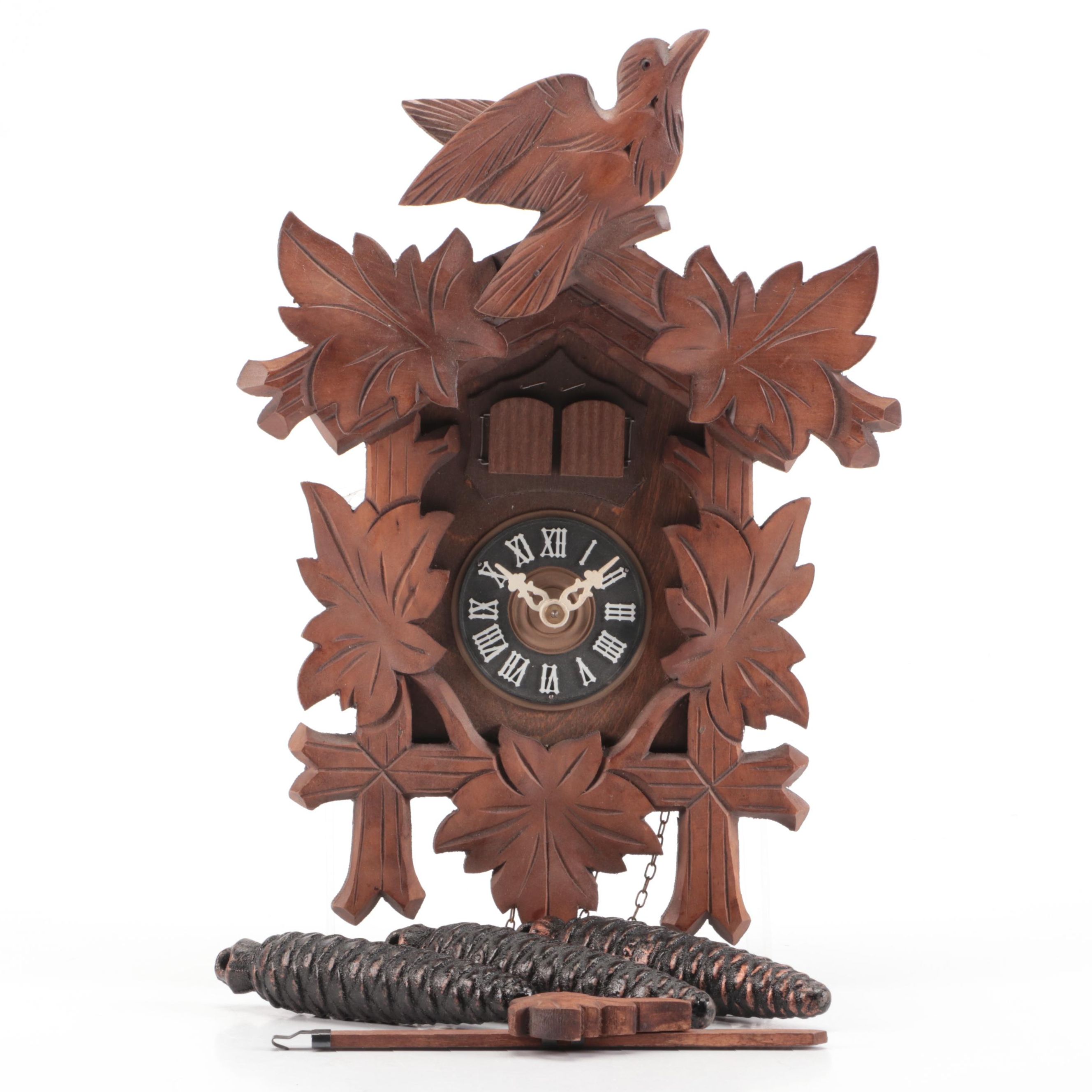 Carved Wood Cuckoo Clock