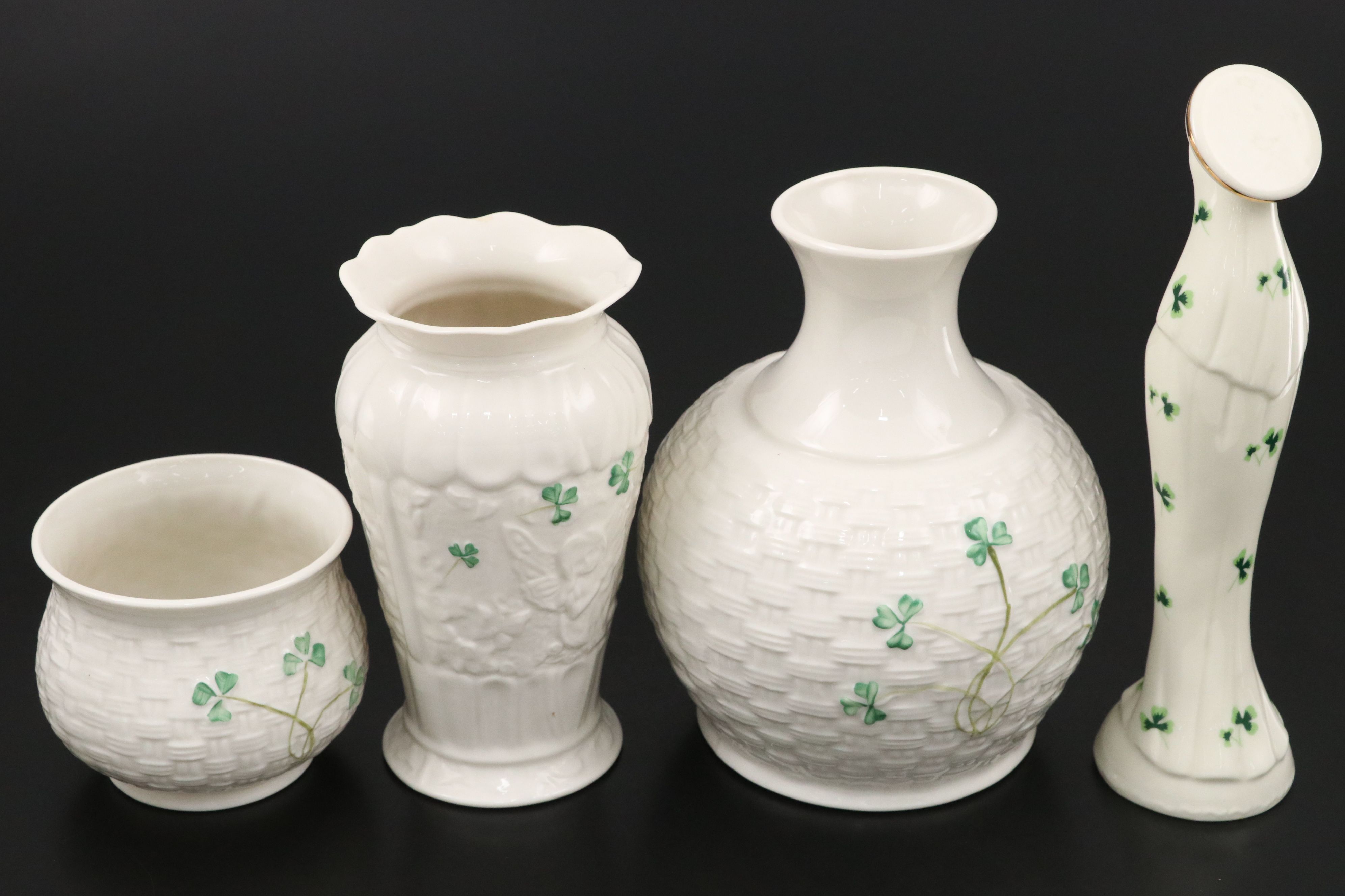 Belleek with Other Shamrock Pattern Porcelain Mugs and Décor