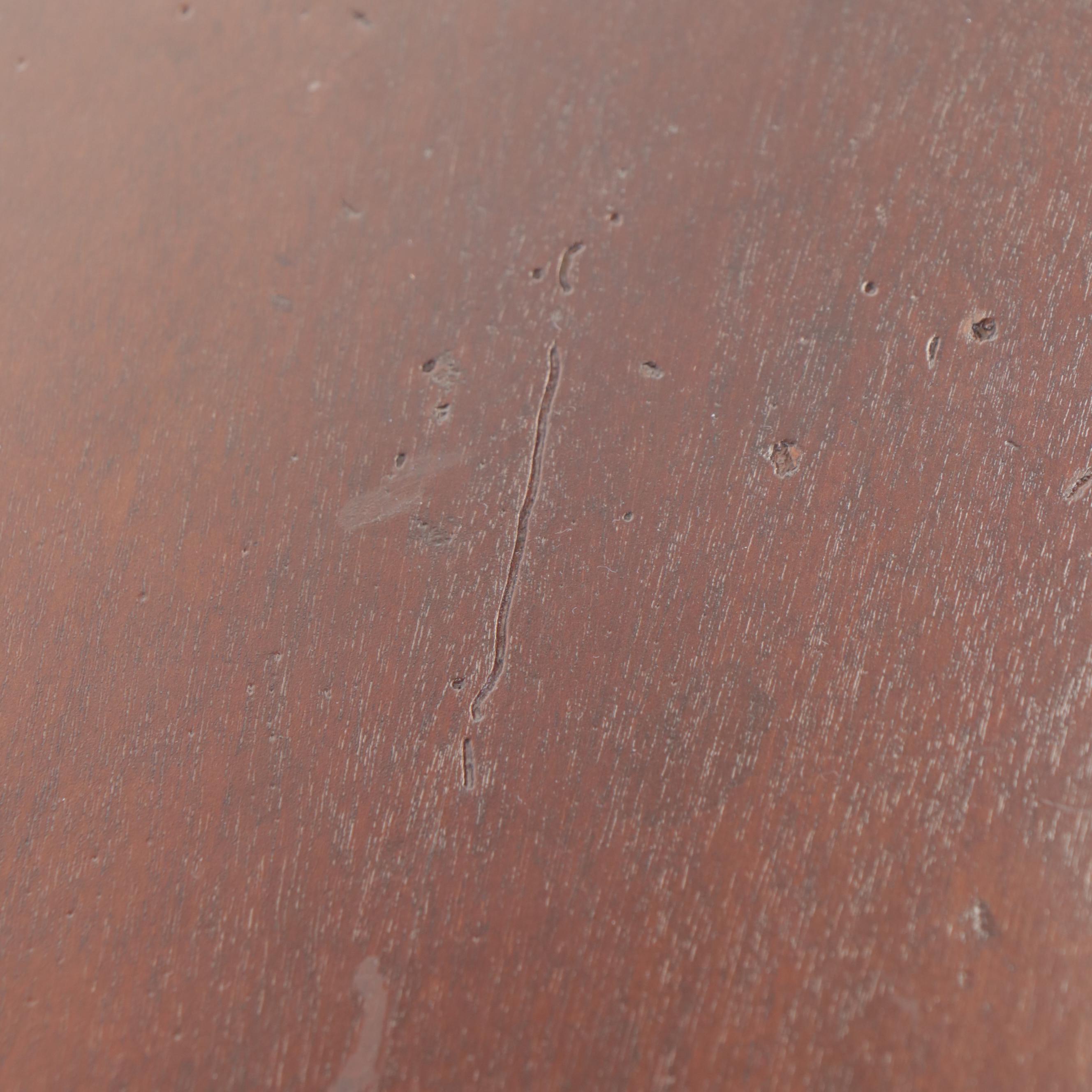 Milling Road Italian Mahogany End Table, Late 20th Century