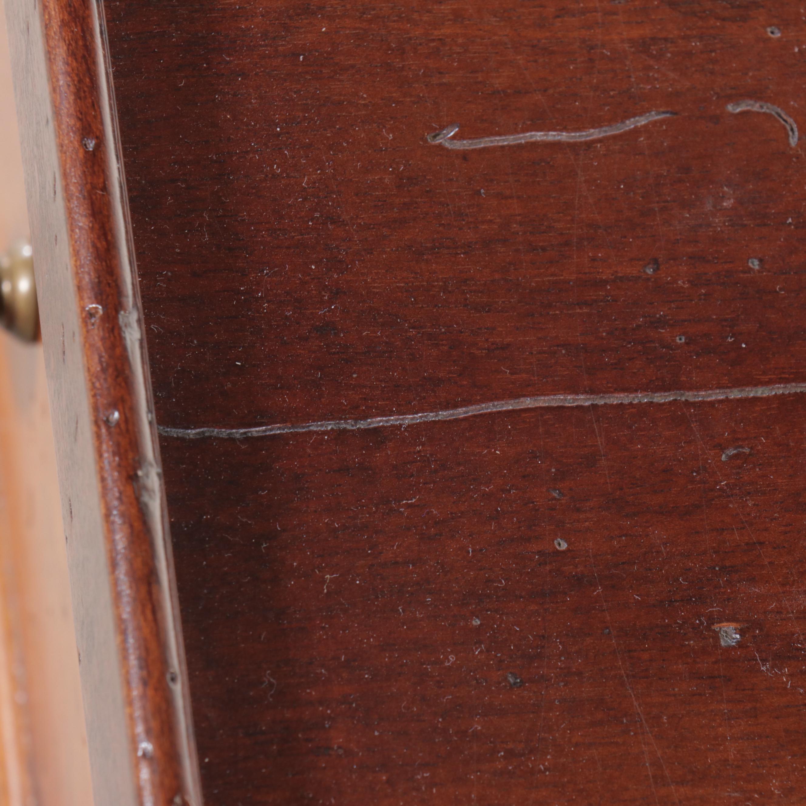 Milling Road Italian Mahogany End Table, Late 20th Century