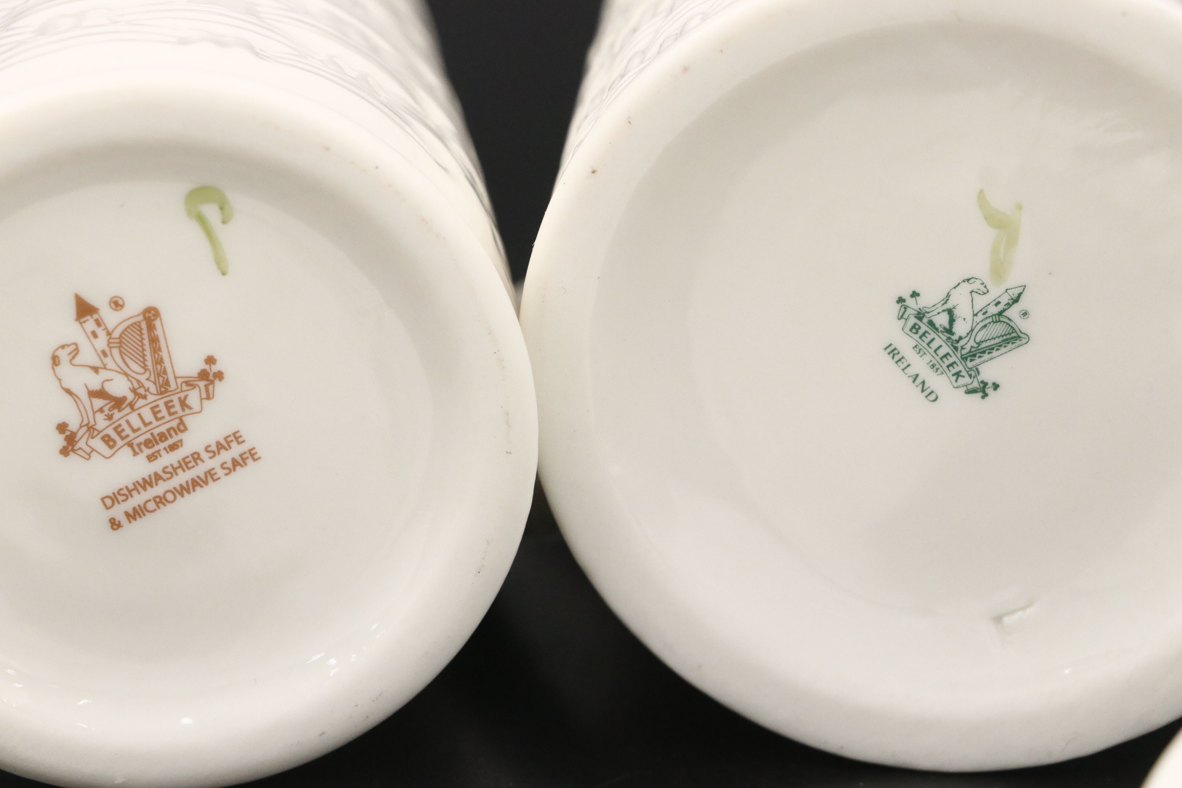 Belleek with Other Shamrock Pattern Porcelain Mugs and Décor