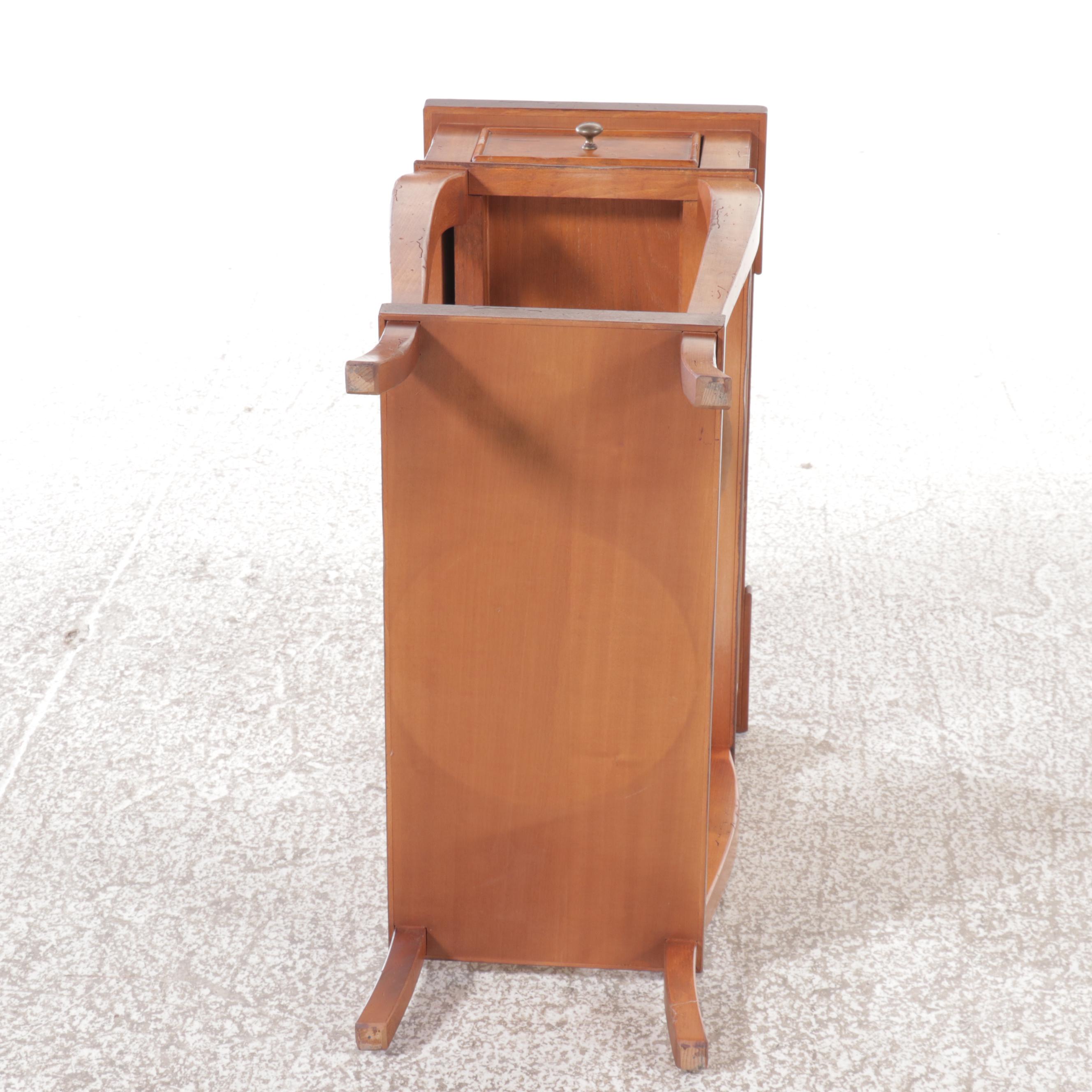 Milling Road Italian Mahogany End Table, Late 20th Century