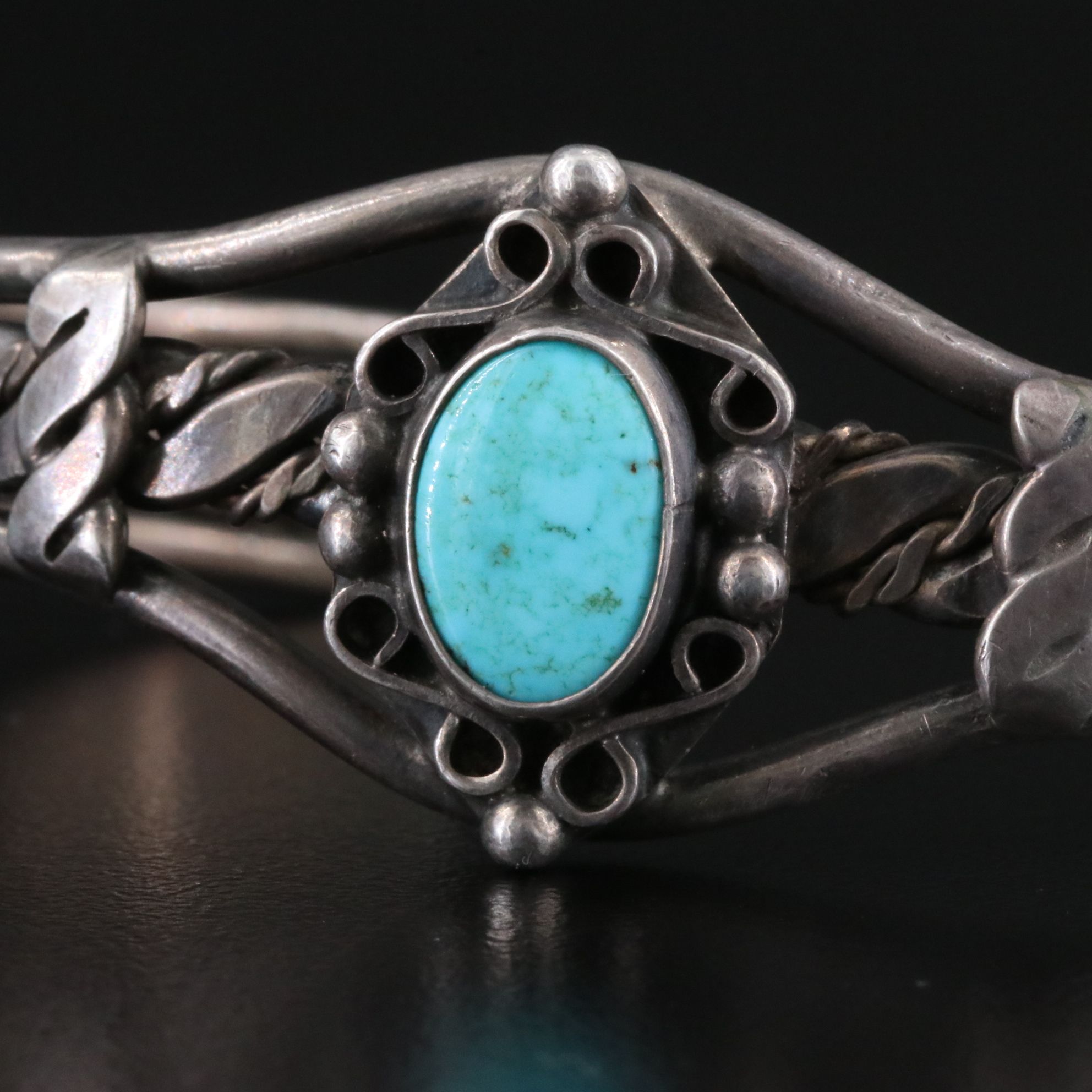Southwestern Sterling Turquoise Cuff Bracelets