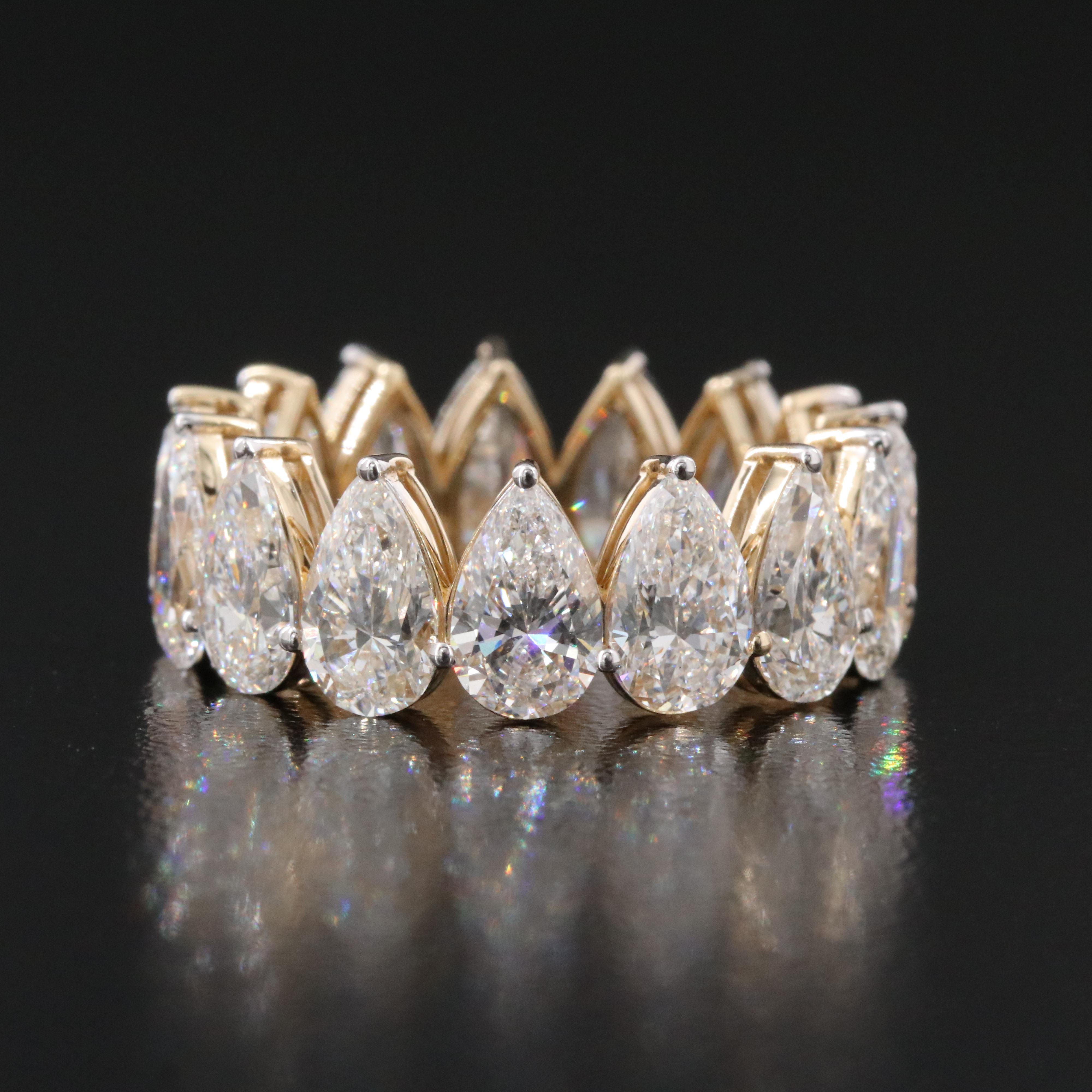 14K 7.42 CTW Lab Grown Diamond Eternity Band