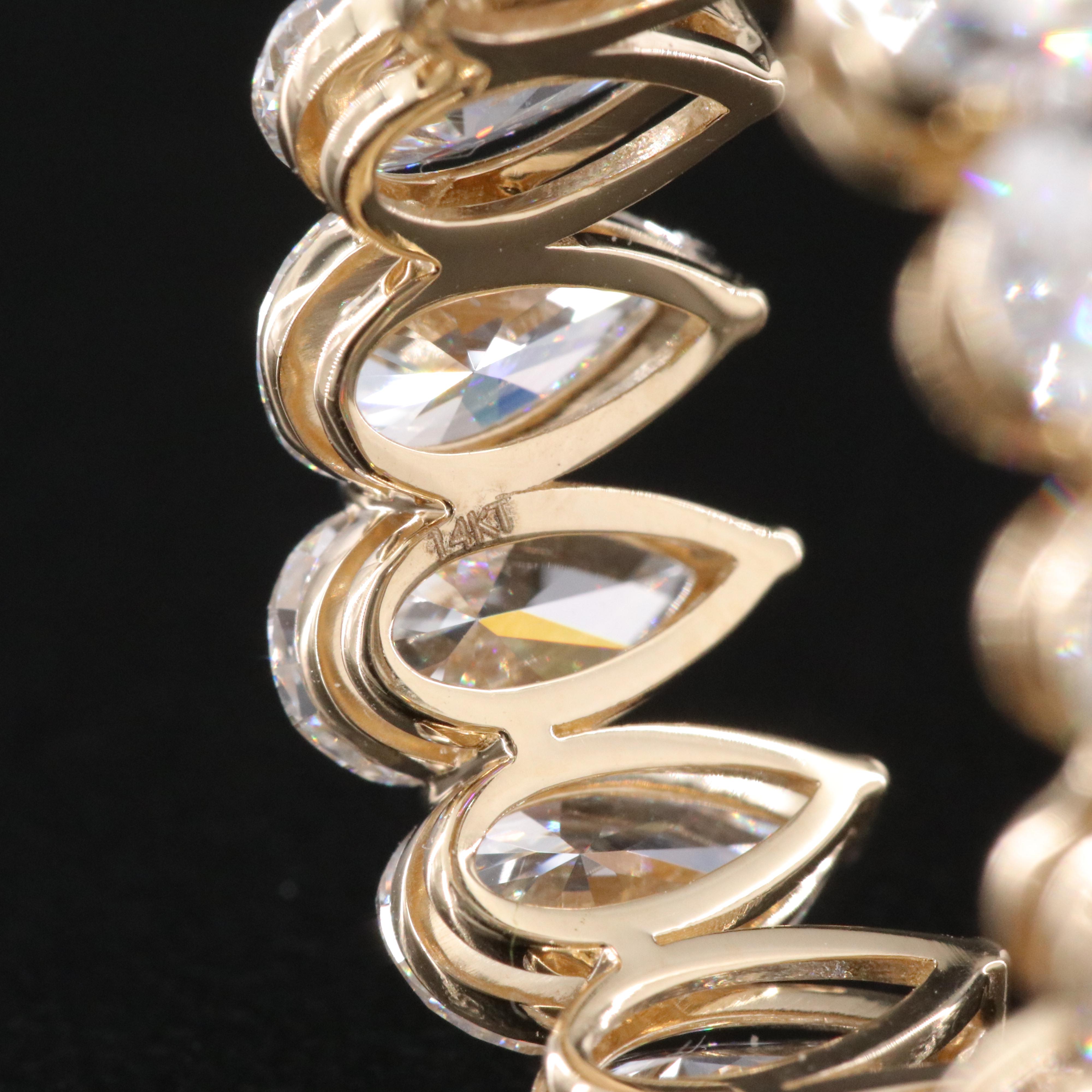 14K 7.42 CTW Lab Grown Diamond Eternity Band