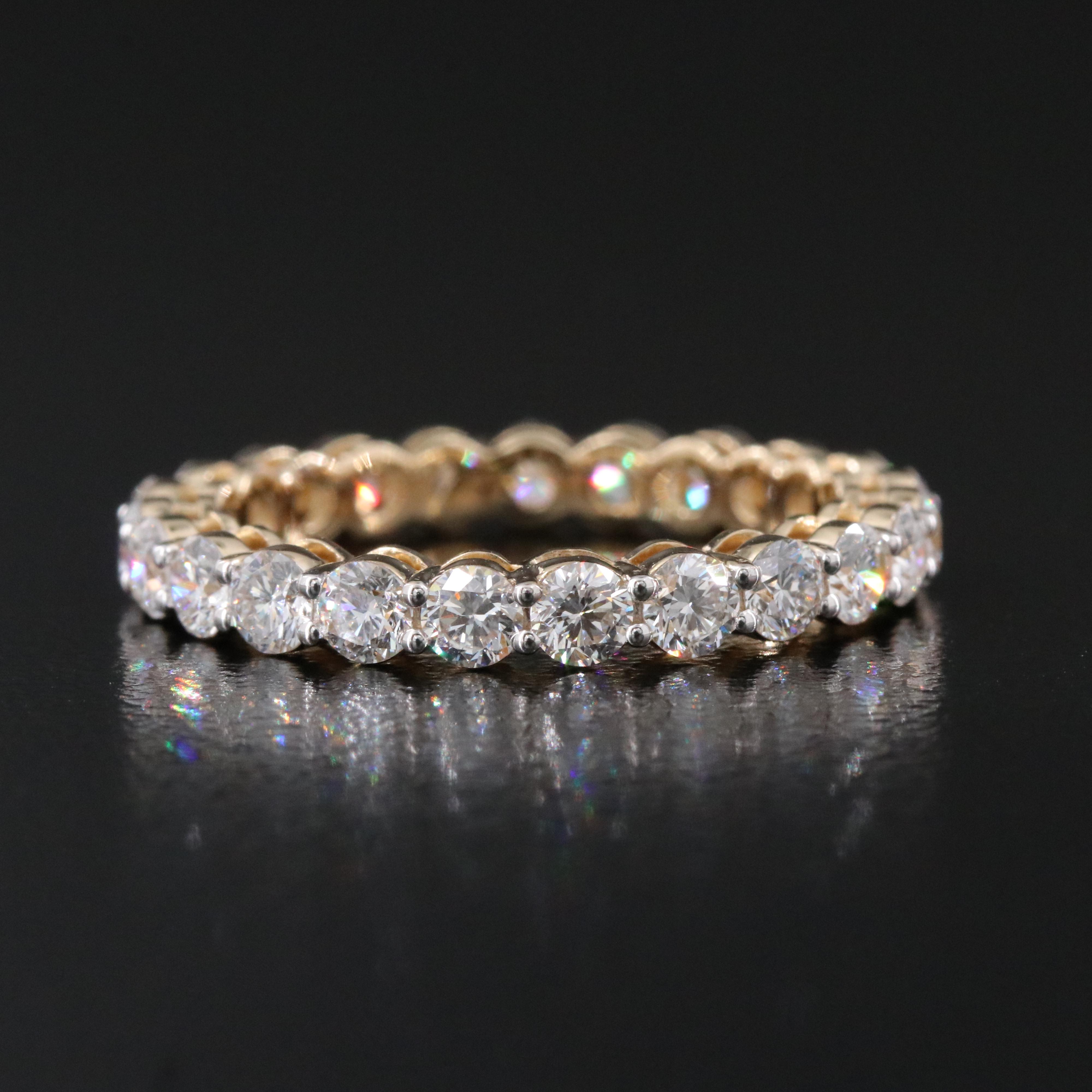 14K 2.08 CTW Lab Grown Diamond Eternity Band
