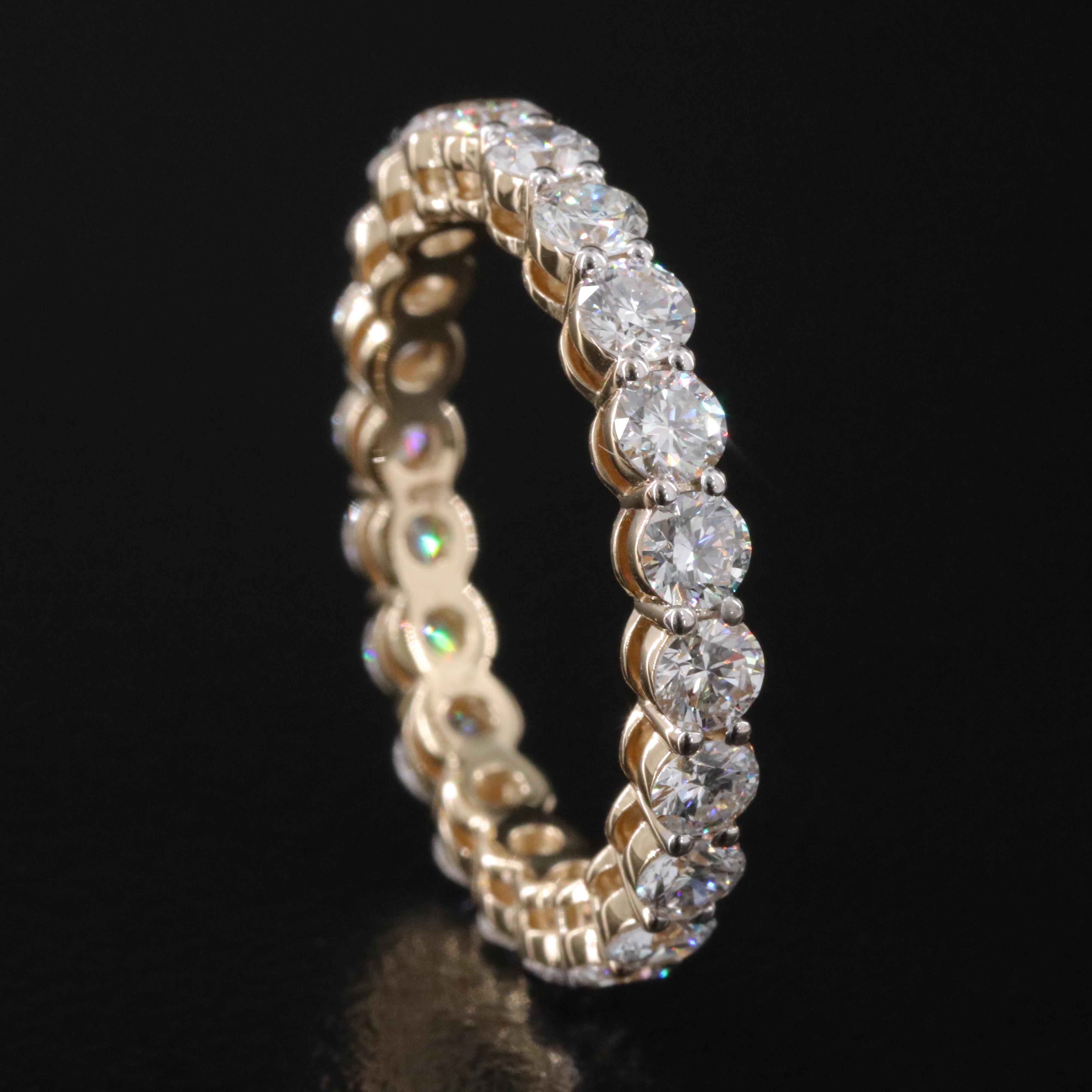 14K 2.23 CTW Lab Grown Diamond Eternity Band