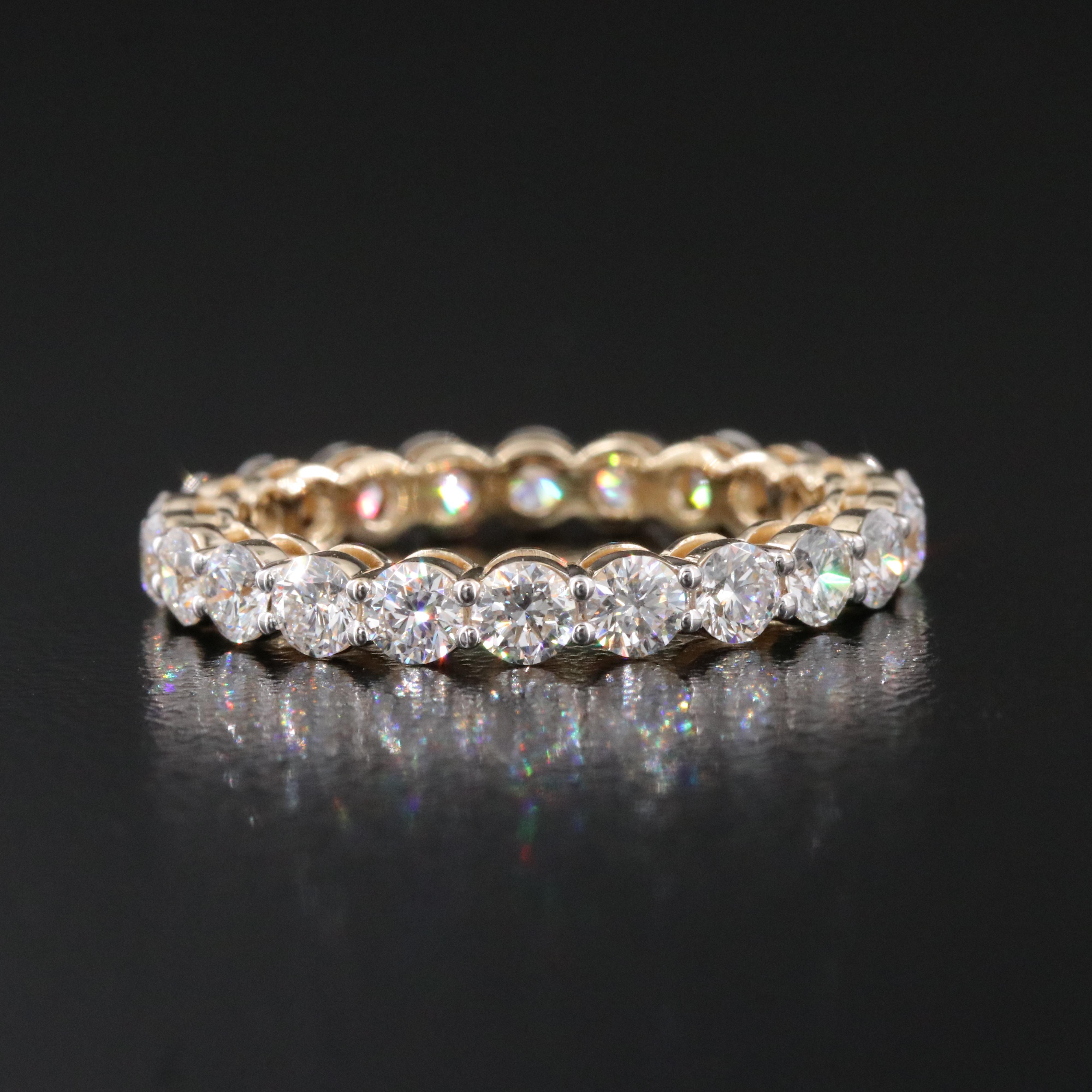 14K 2.23 CTW Lab Grown Diamond Eternity Band
