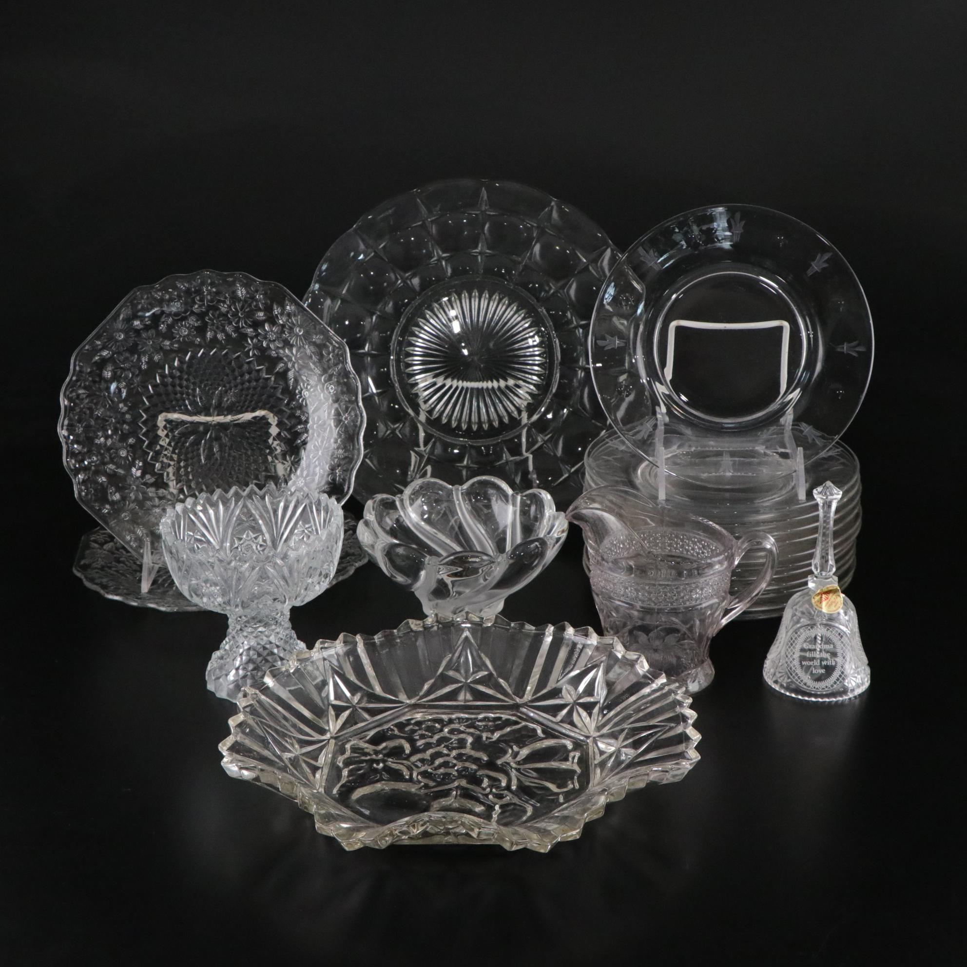 Mikasa "Peppermint Frost" Crystal Bowl with Nancy Prentiss "Lady Hilton" & More