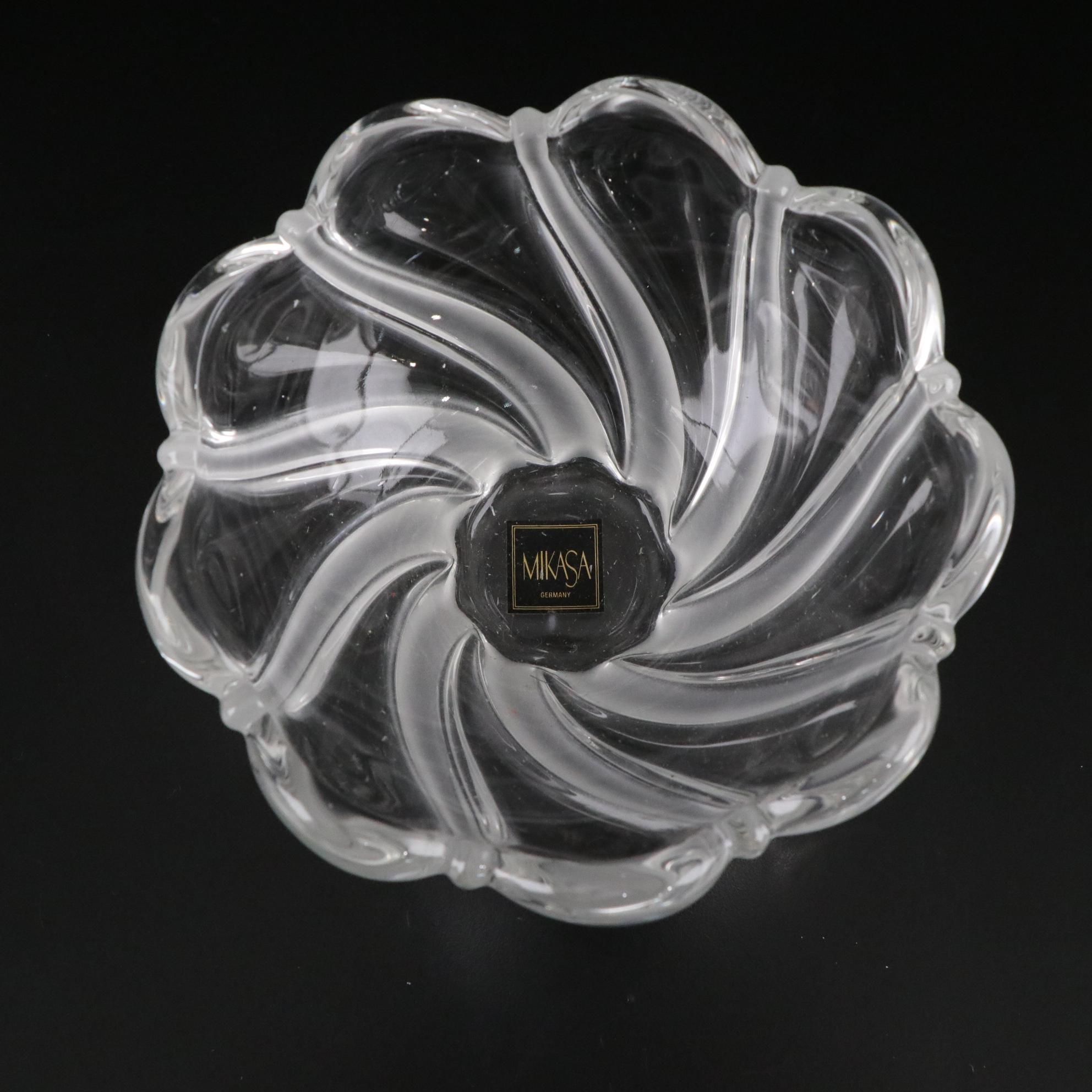 Mikasa "Peppermint Frost" Crystal Bowl with Nancy Prentiss "Lady Hilton" & More