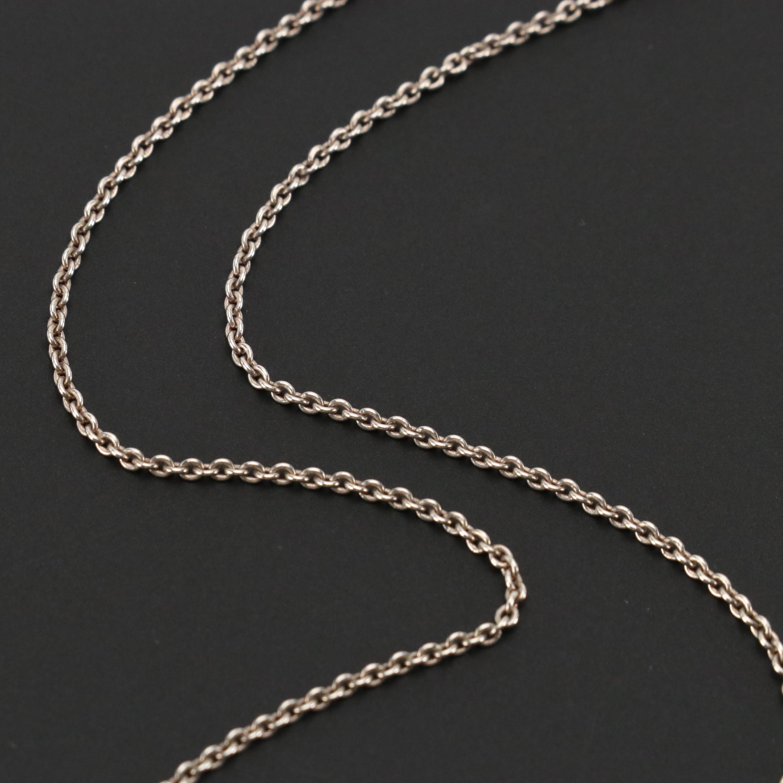 Tiffany & Co. Atlas Sterling Cube Necklace