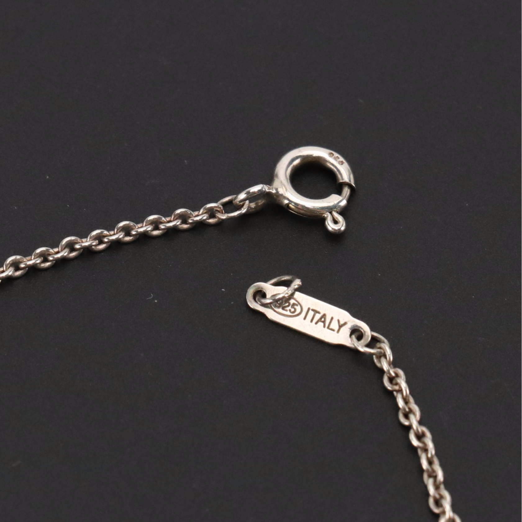 Tiffany & Co. Atlas Sterling Cube Necklace