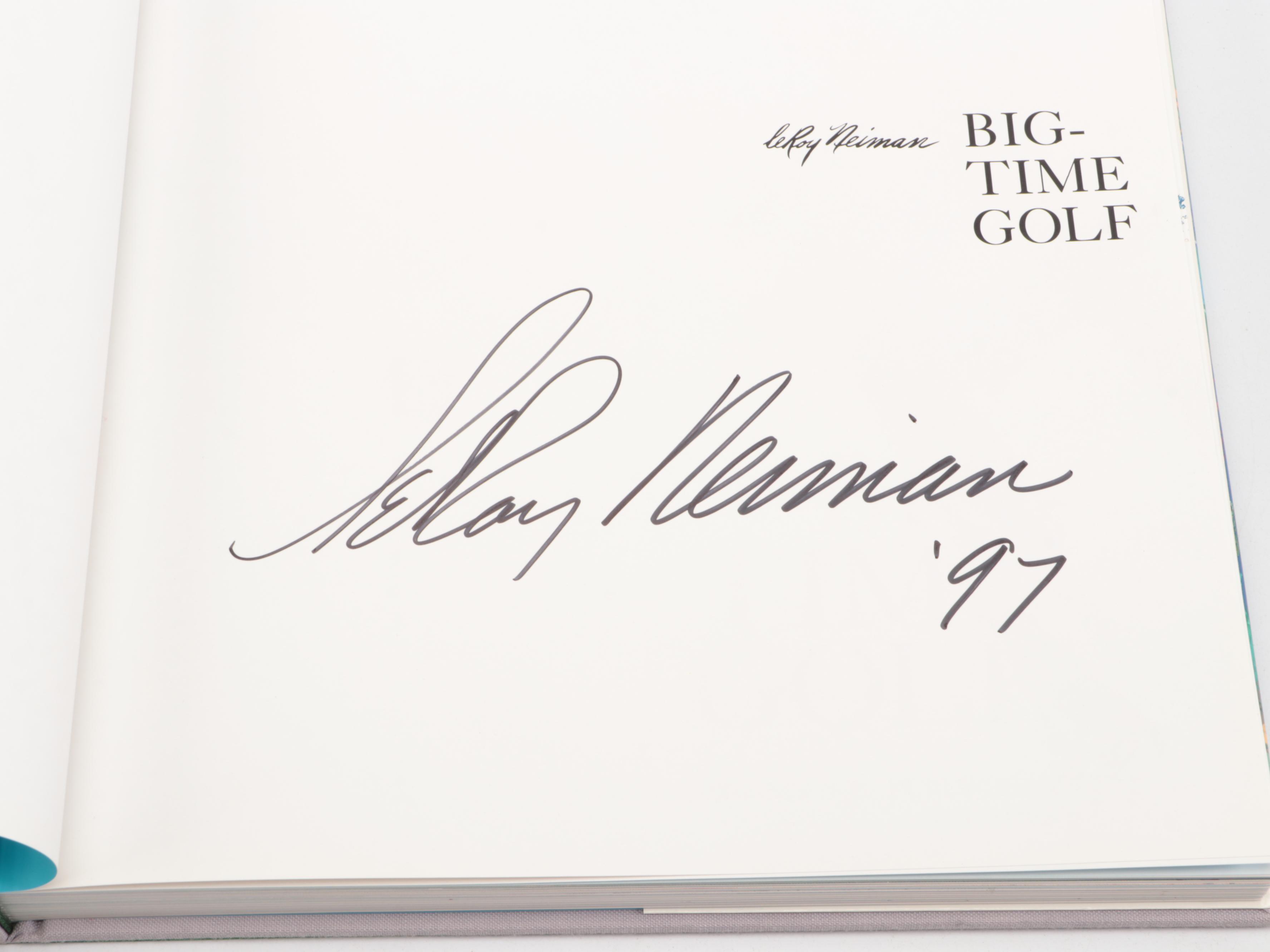 Signed "Big-Time Golf" by LeRoy Neiman, 1992