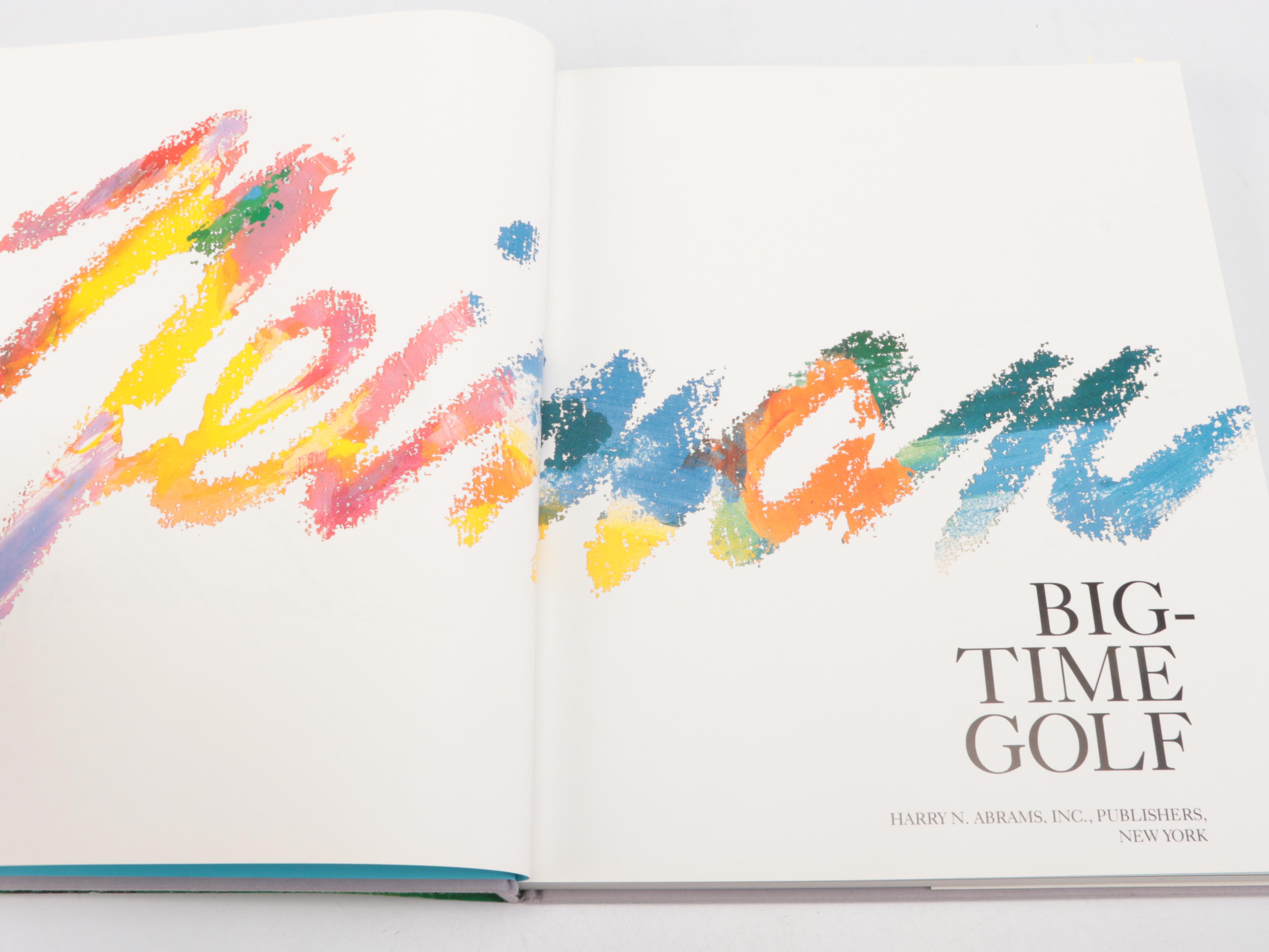 Signed "Big-Time Golf" by LeRoy Neiman, 1992
