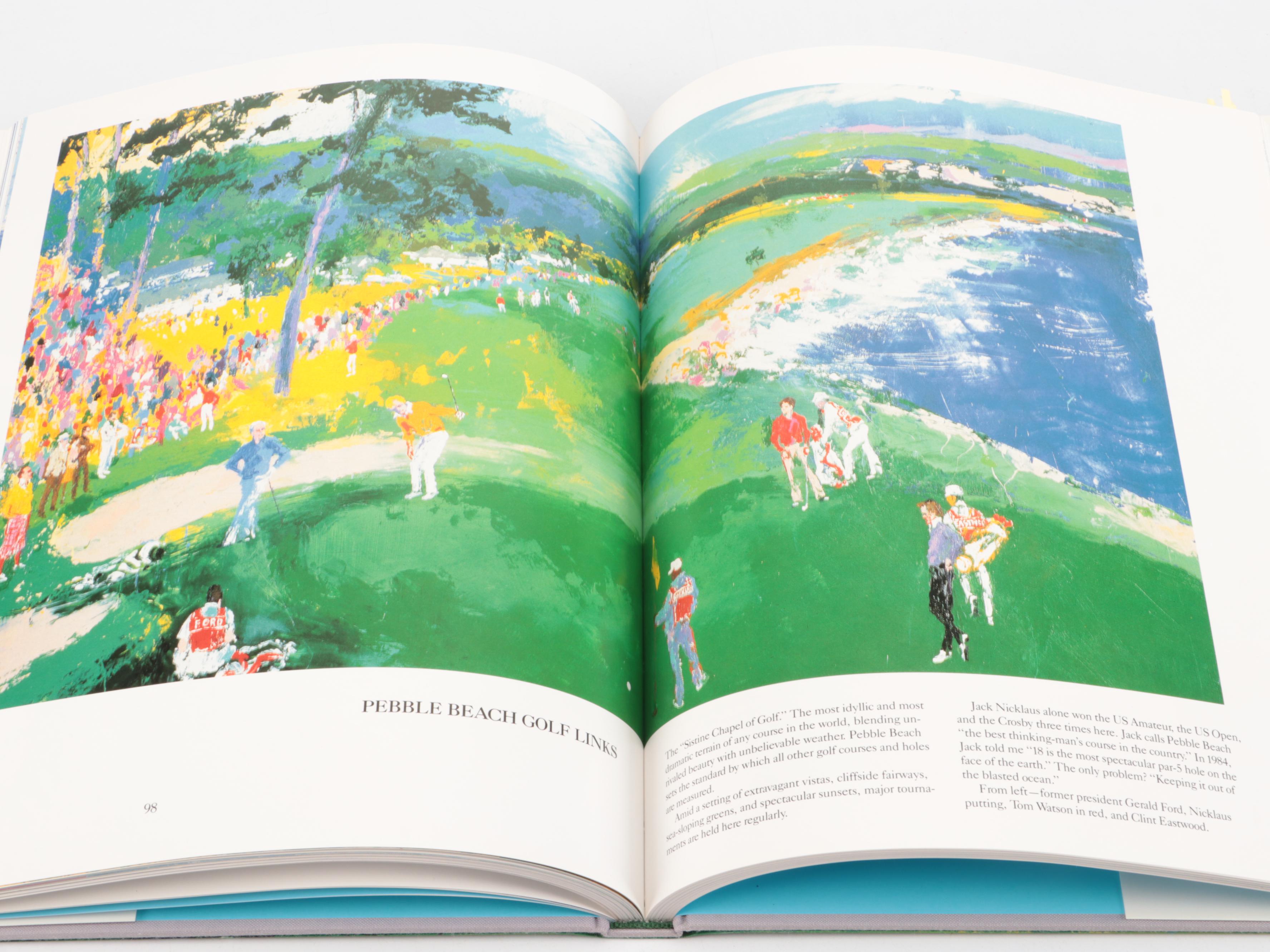 Signed "Big-Time Golf" by LeRoy Neiman, 1992