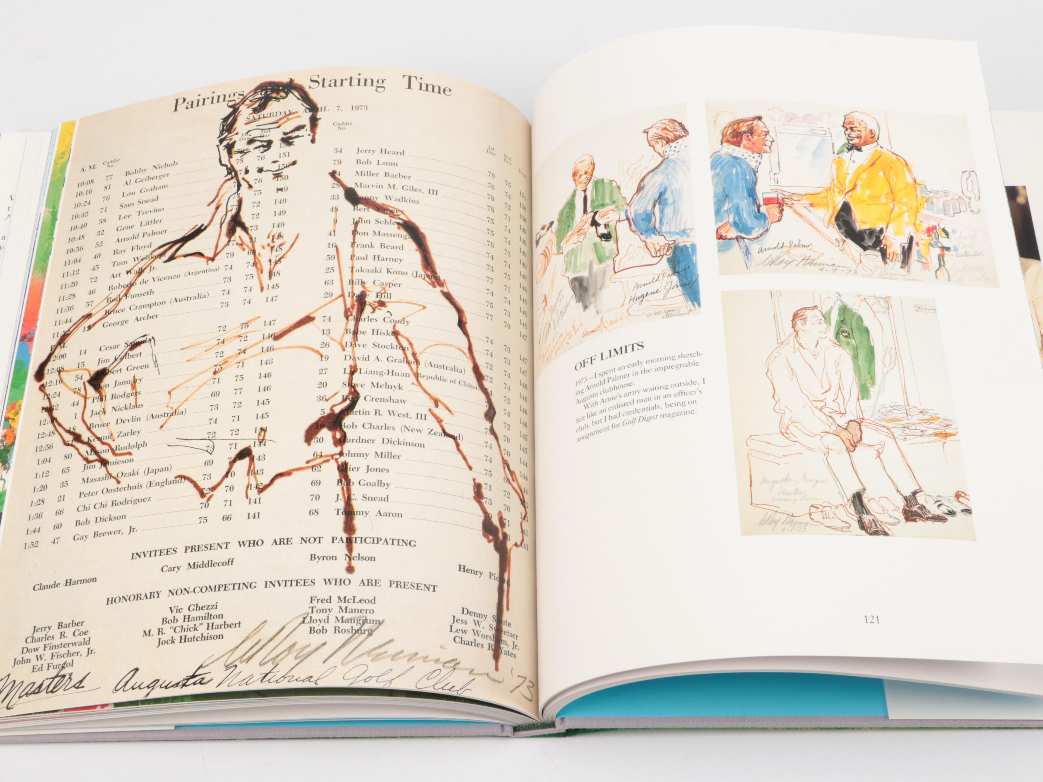 Signed "Big-Time Golf" by LeRoy Neiman, 1992