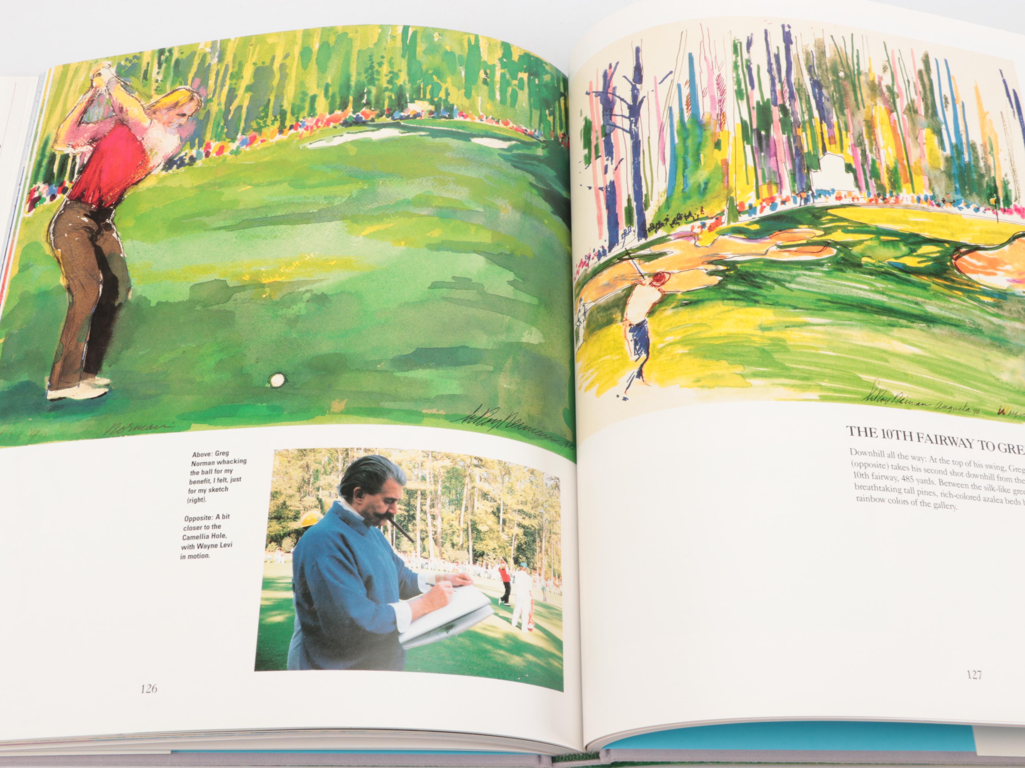 Signed "Big-Time Golf" by LeRoy Neiman, 1992