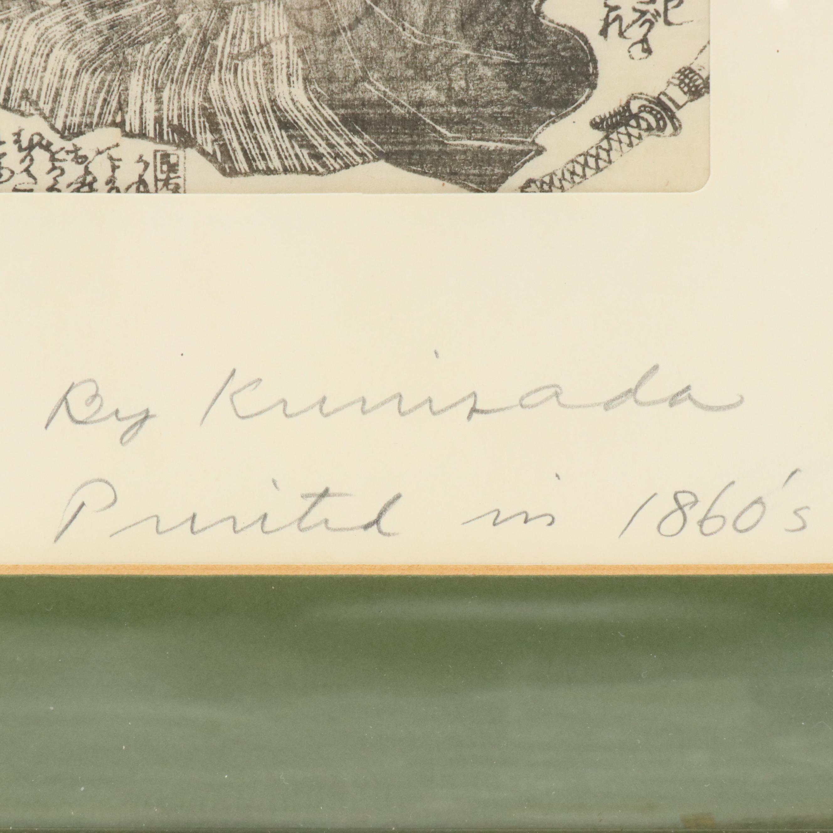 Utagawa Kunisada Woodblock, Late 19th Century