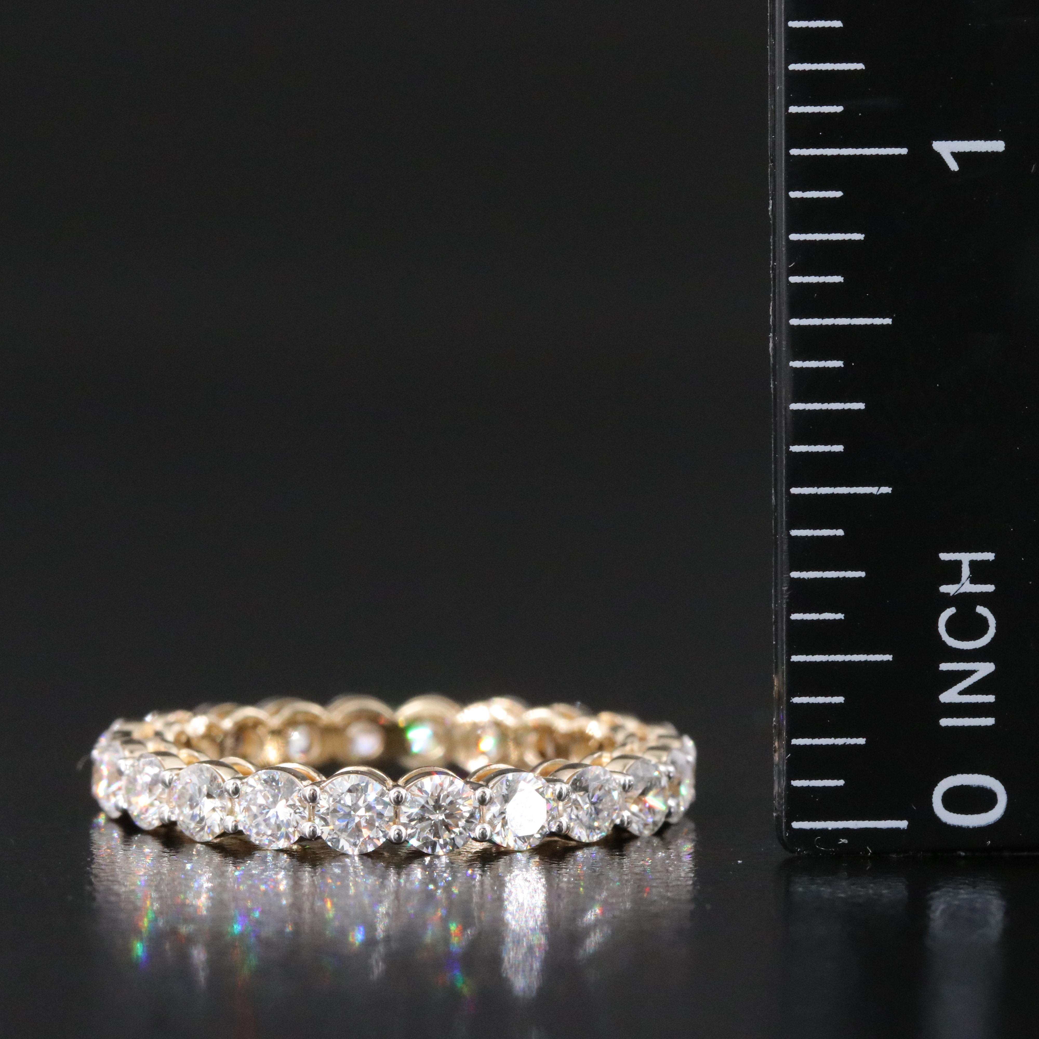 14K 4.38 CTW Lab Grown Diamond Eternity Bands
