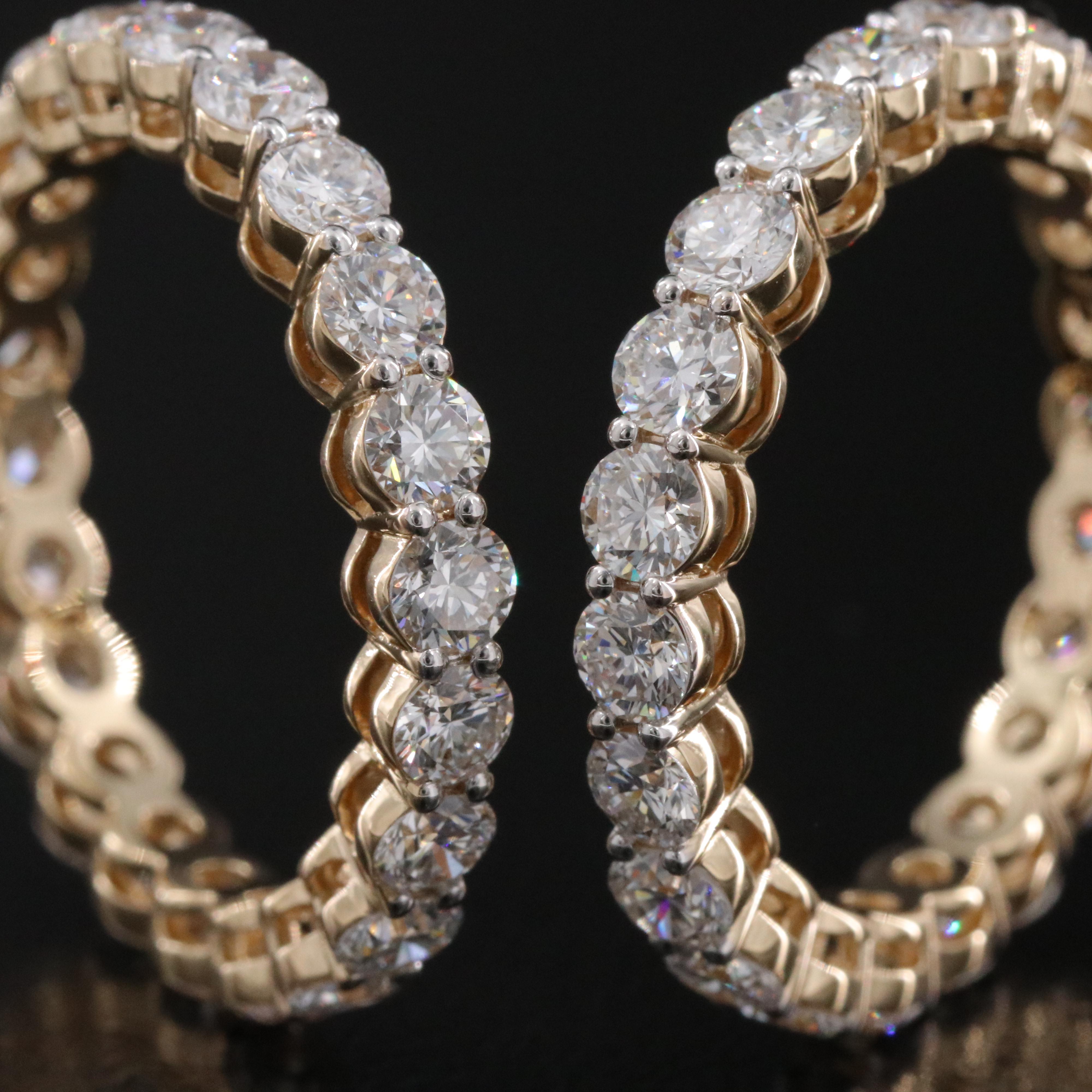 14K 4.38 CTW Lab Grown Diamond Eternity Bands
