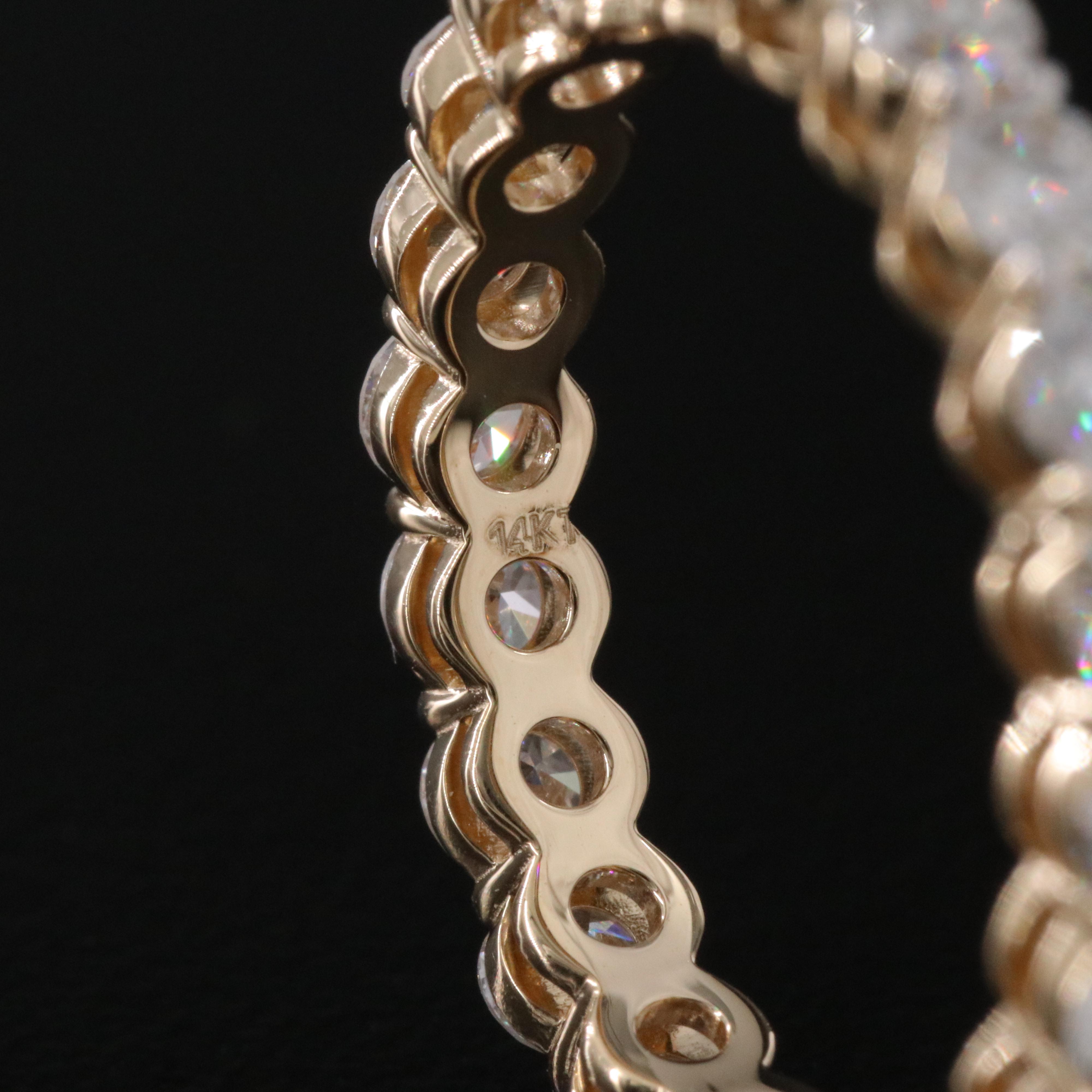 14K 4.38 CTW Lab Grown Diamond Eternity Bands