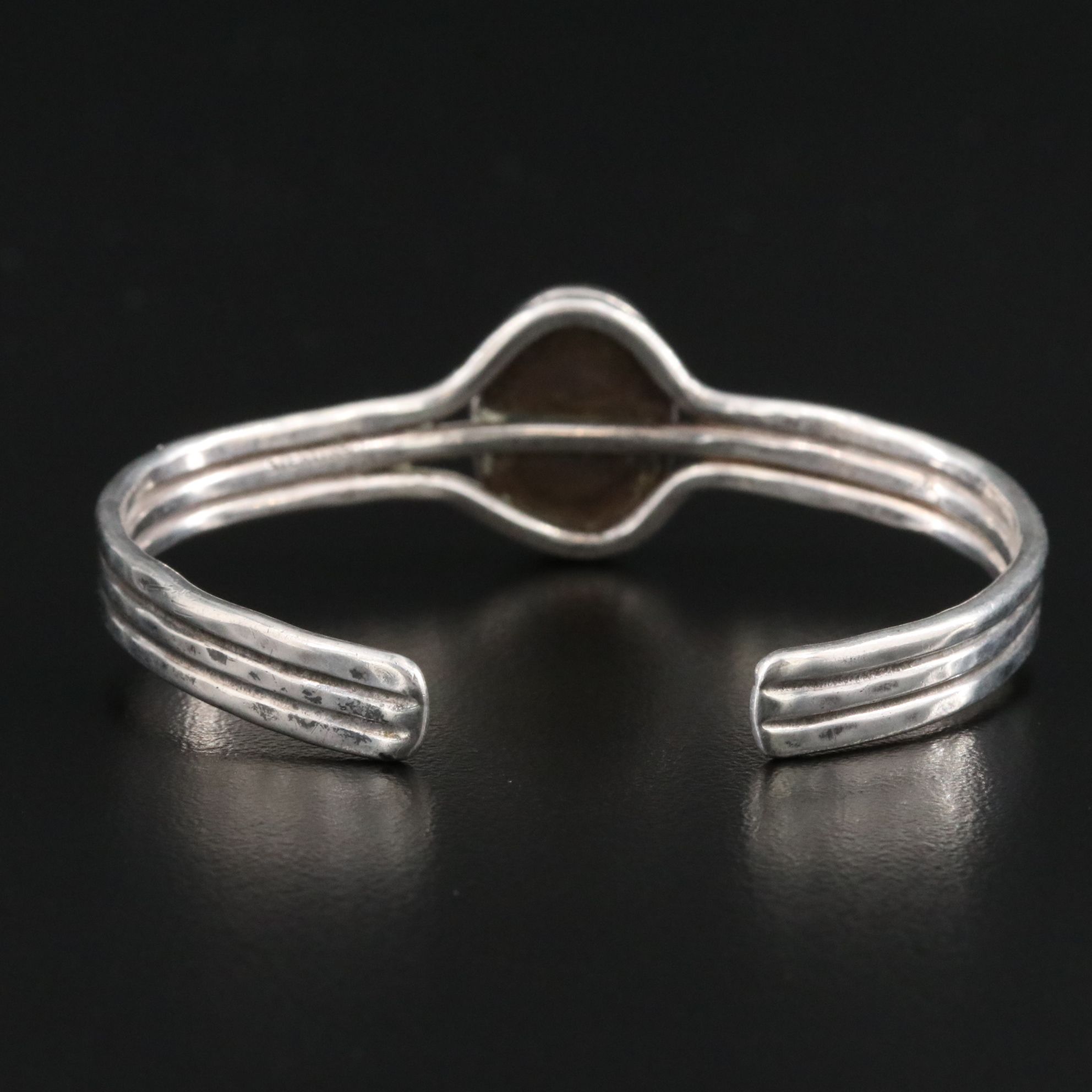 Sterling Carnelian Cuff Bracelet