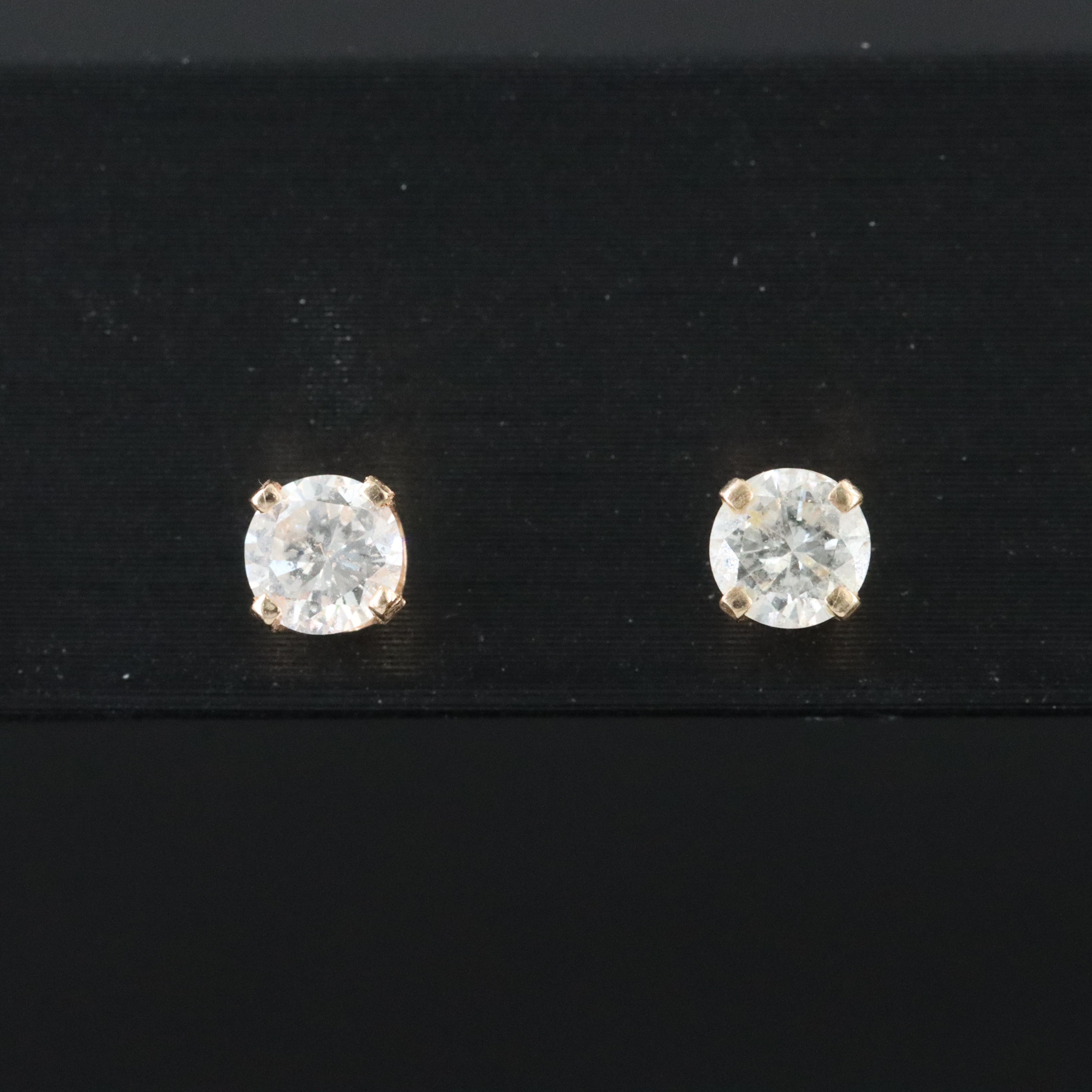 14K 1.00 CTW Diamond Earring Trio