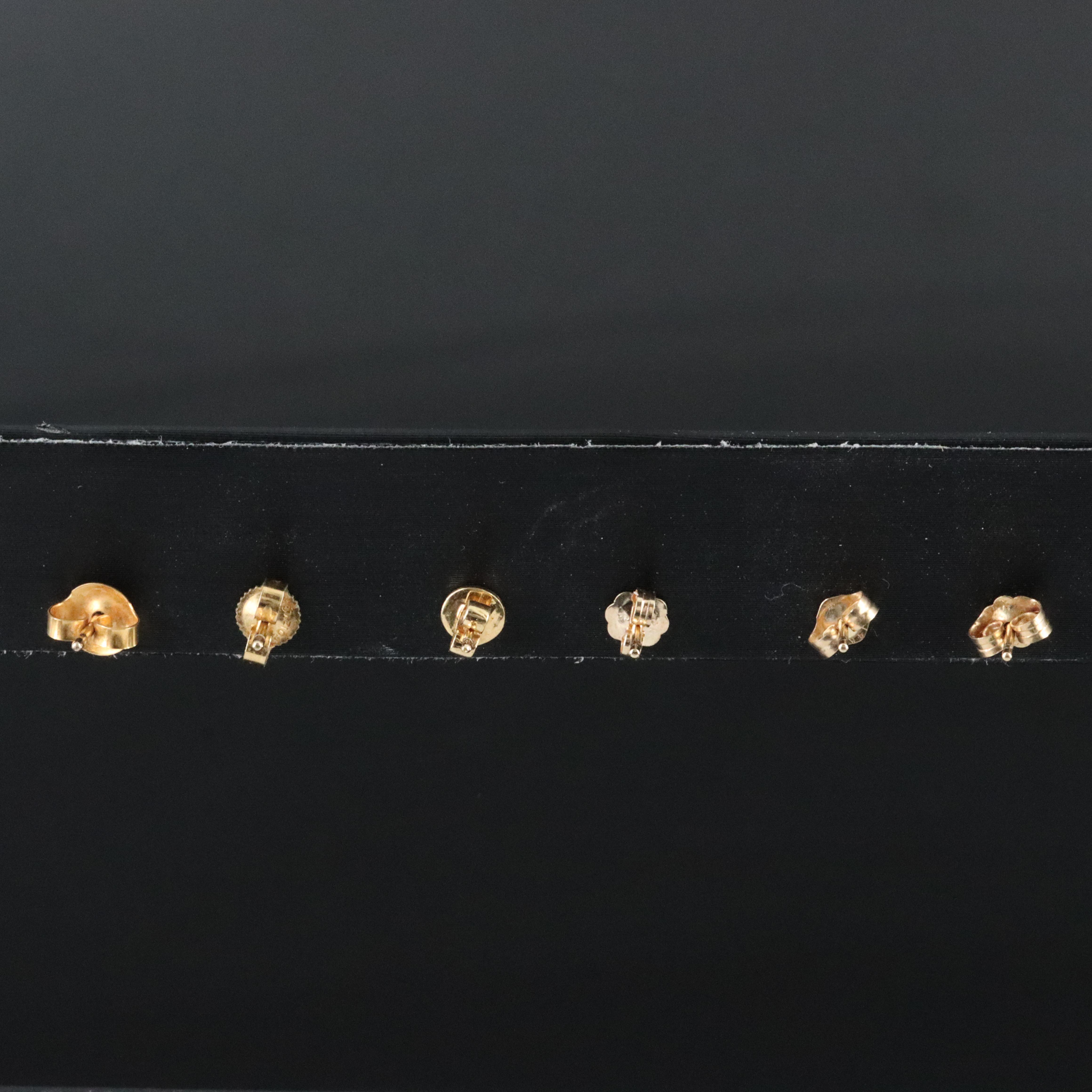 14K 1.00 CTW Diamond Earring Trio