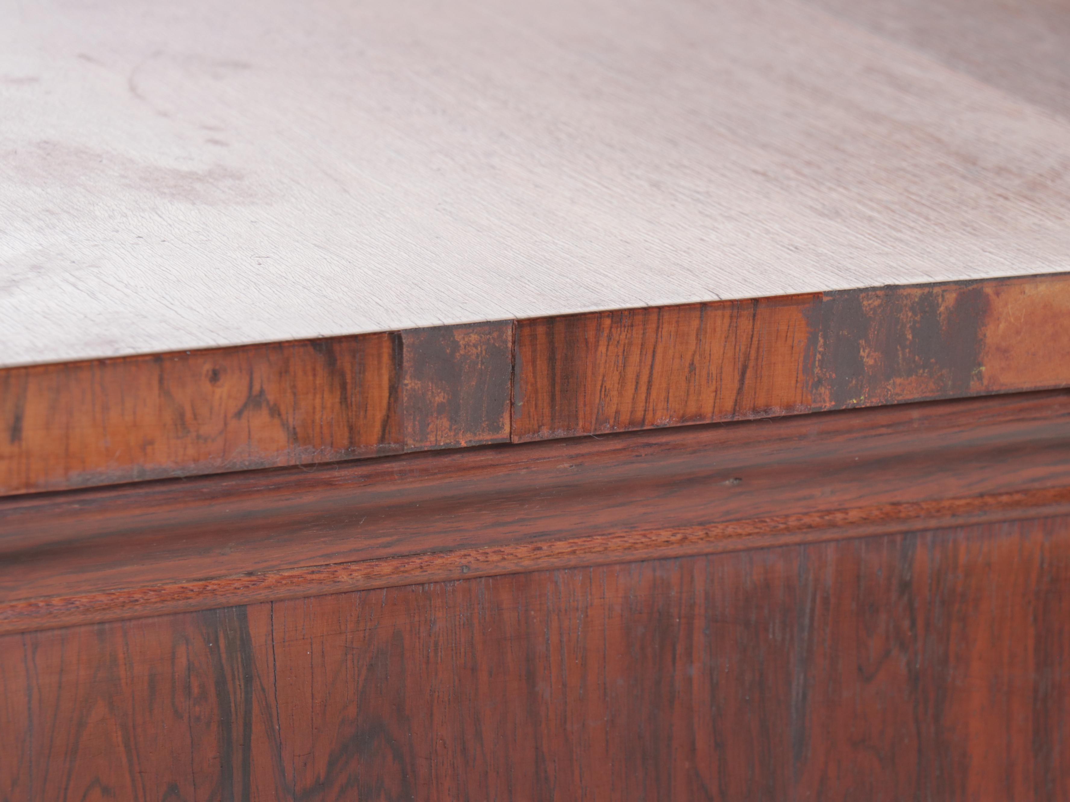 French Provincial Carved Rosewood Sideboard, Late 19th Century