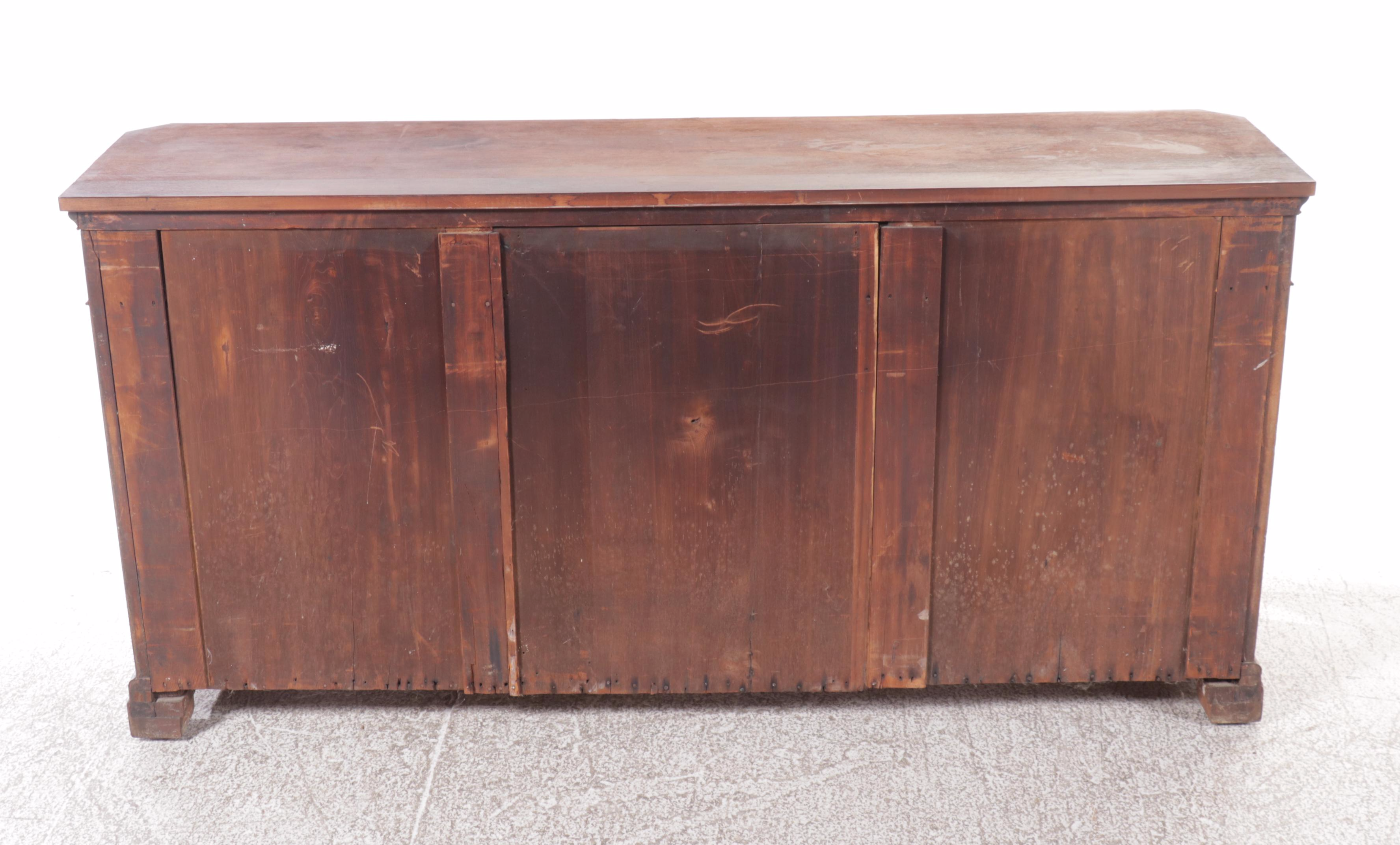 French Provincial Carved Rosewood Sideboard, Late 19th Century