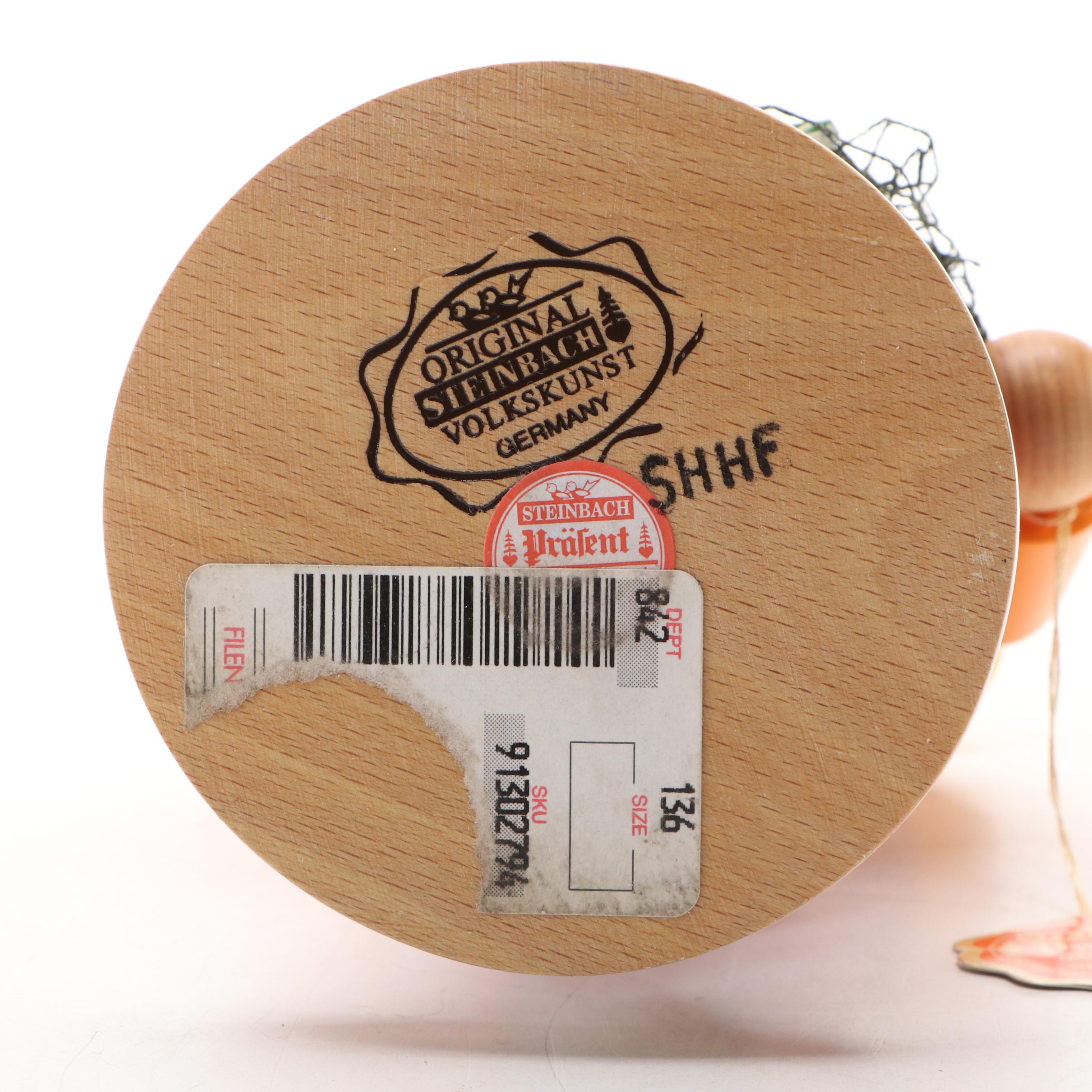 Steinbach Polychrome Decorated Wood Fisherman Nutcracker