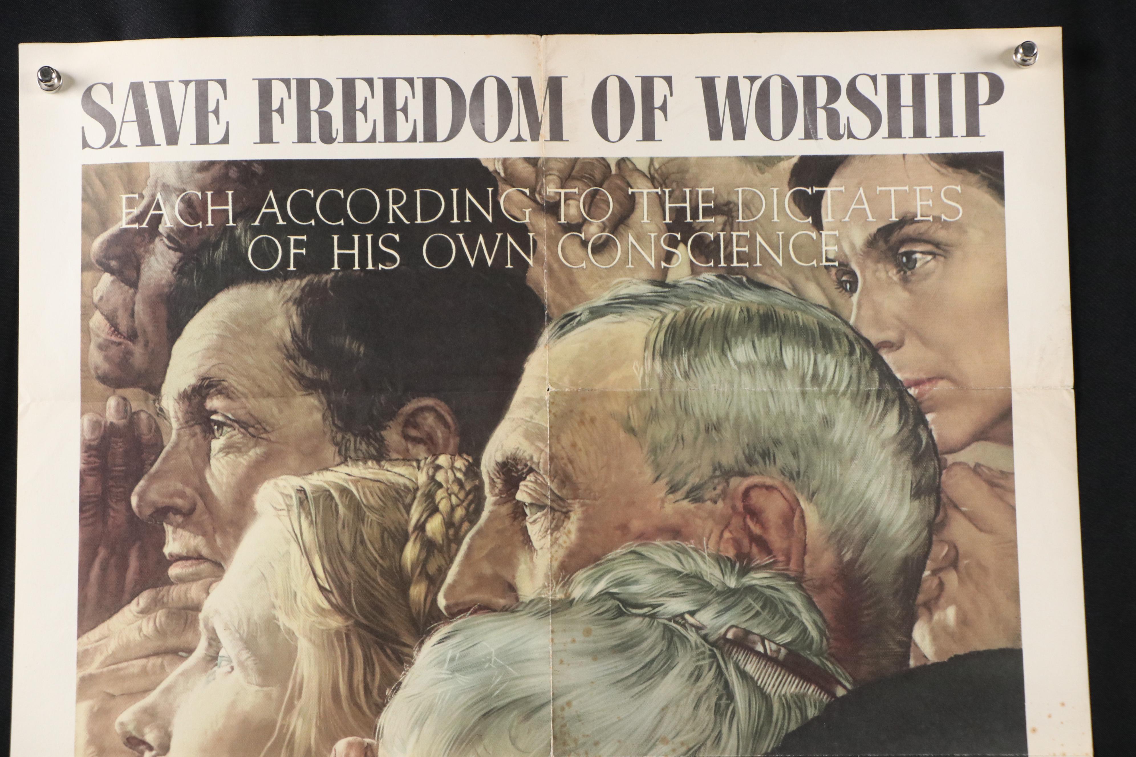 Office of War Information Offset Lithograph After Norman Rockwell, 1943